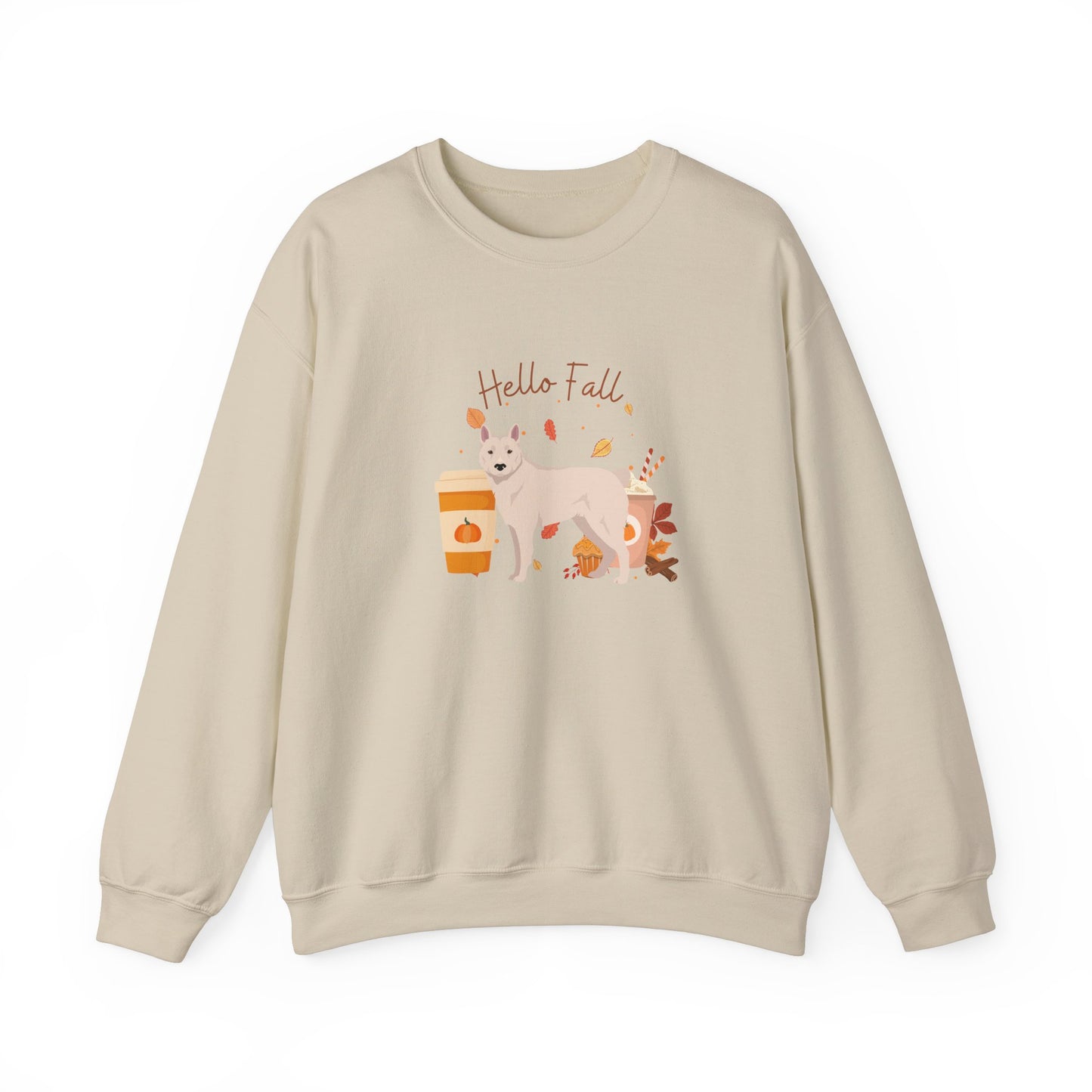 Donggyeongi Dog Fall Unisex Heavy Blend Crewneck Sweatshirt