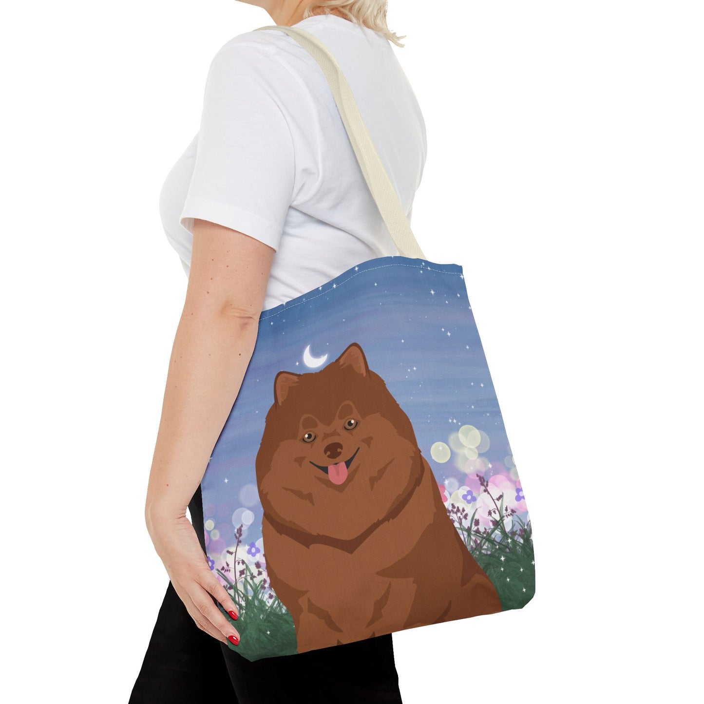 Pomeranian Dog Tote Bag 16x16