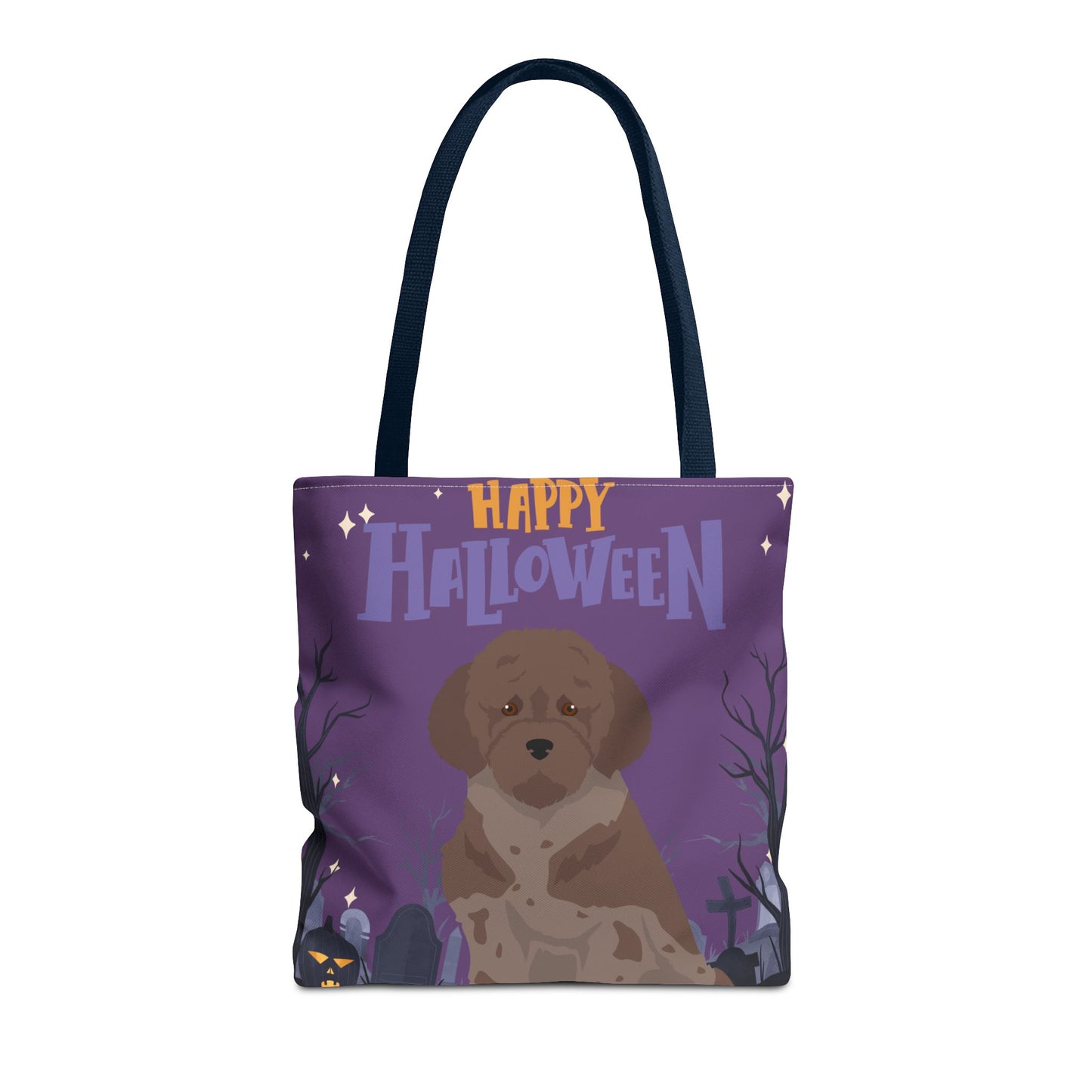 Lagotto Romagnolo Dog Happy Halloween Tote Bag 16x16
