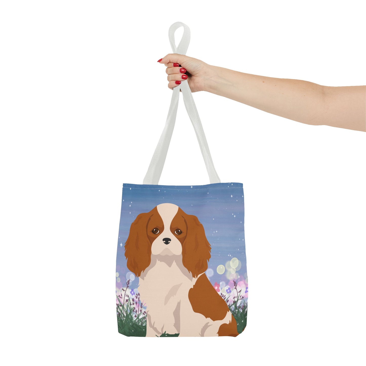 Cavalier King Charles Spaniel Dog Tote Bag 13x13