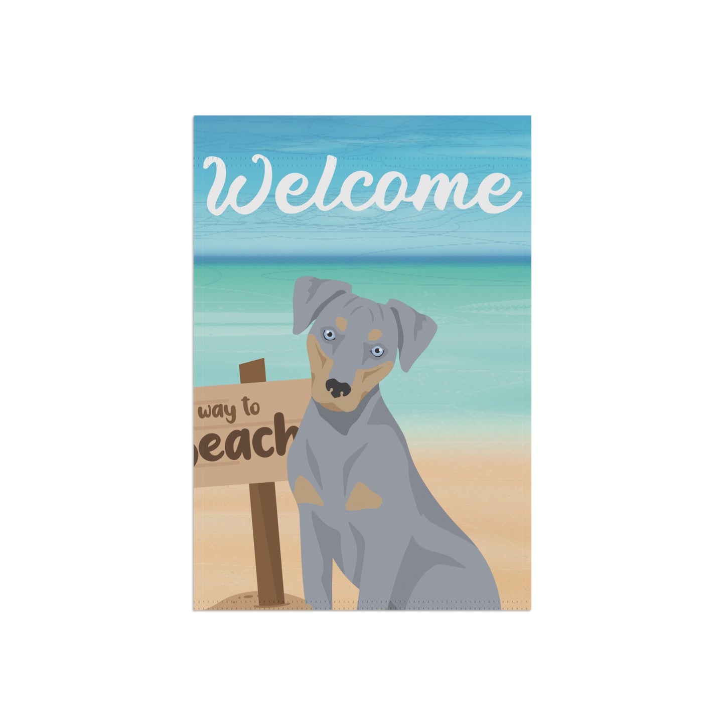Blue Lacy Dog Garden Flag