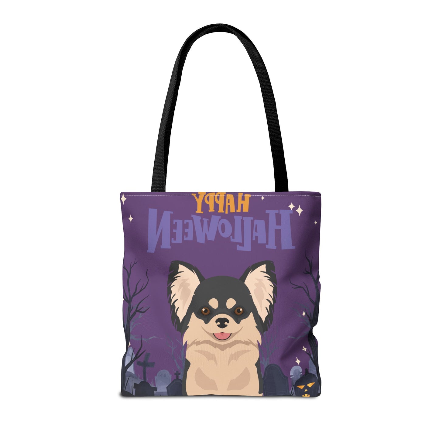 Chihuahua Dog Happy Halloween Tote Bag 16x16