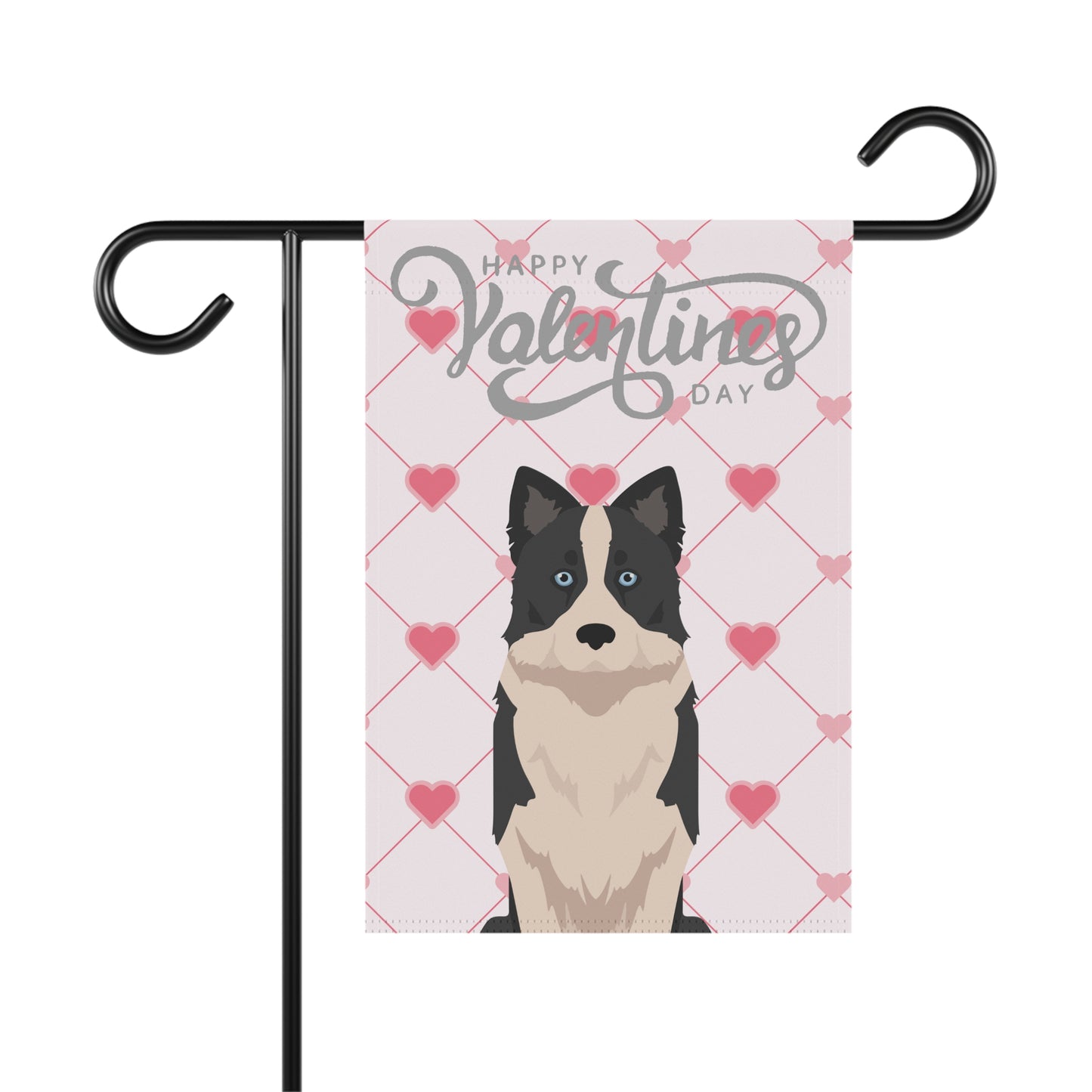 Yakutian Laika Dog Valentines Day Garden Flag