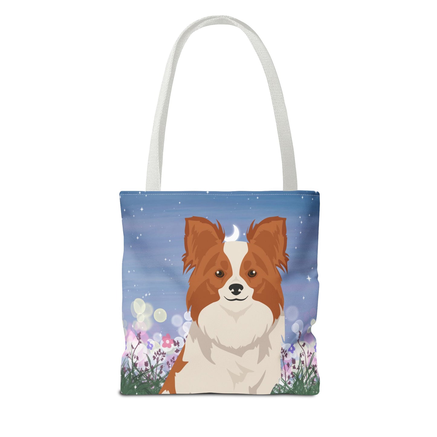 Papillon Dog Tote Bag 13x13