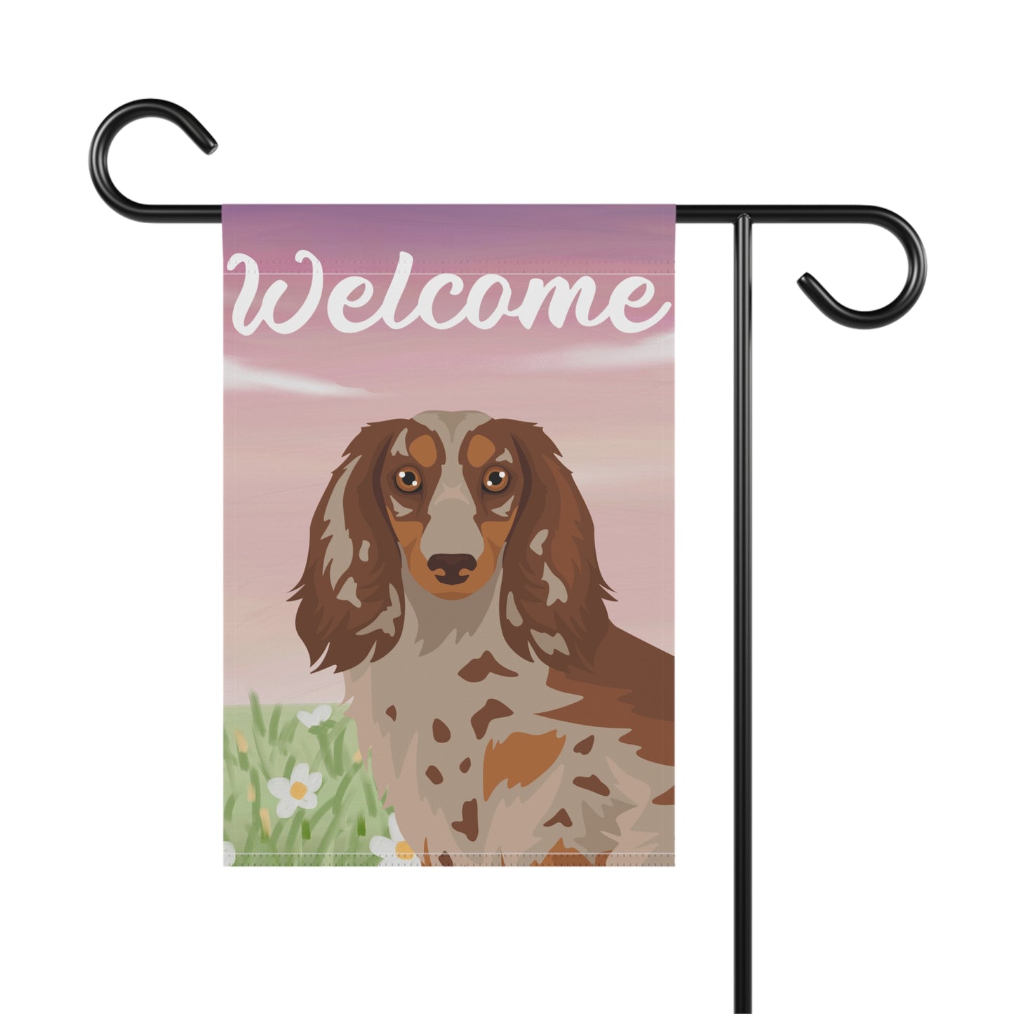 Dachshund Dog Welcome Garden Flag
