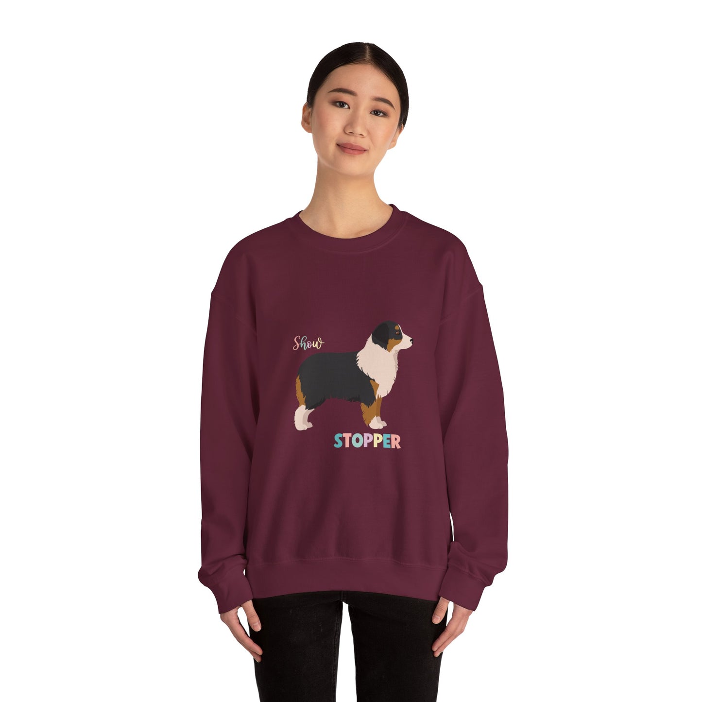 Miniature American Shepherd Dog Unisex Heavy Blend Crewneck Sweatshirt
