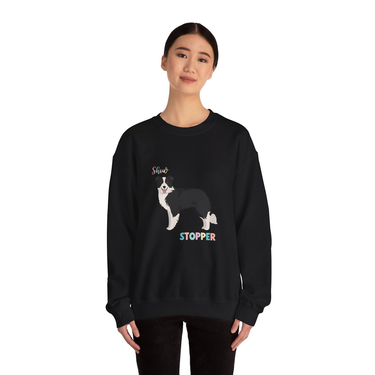 Border Collie Dog Unisex Heavy Blend Crewneck Sweatshirt
