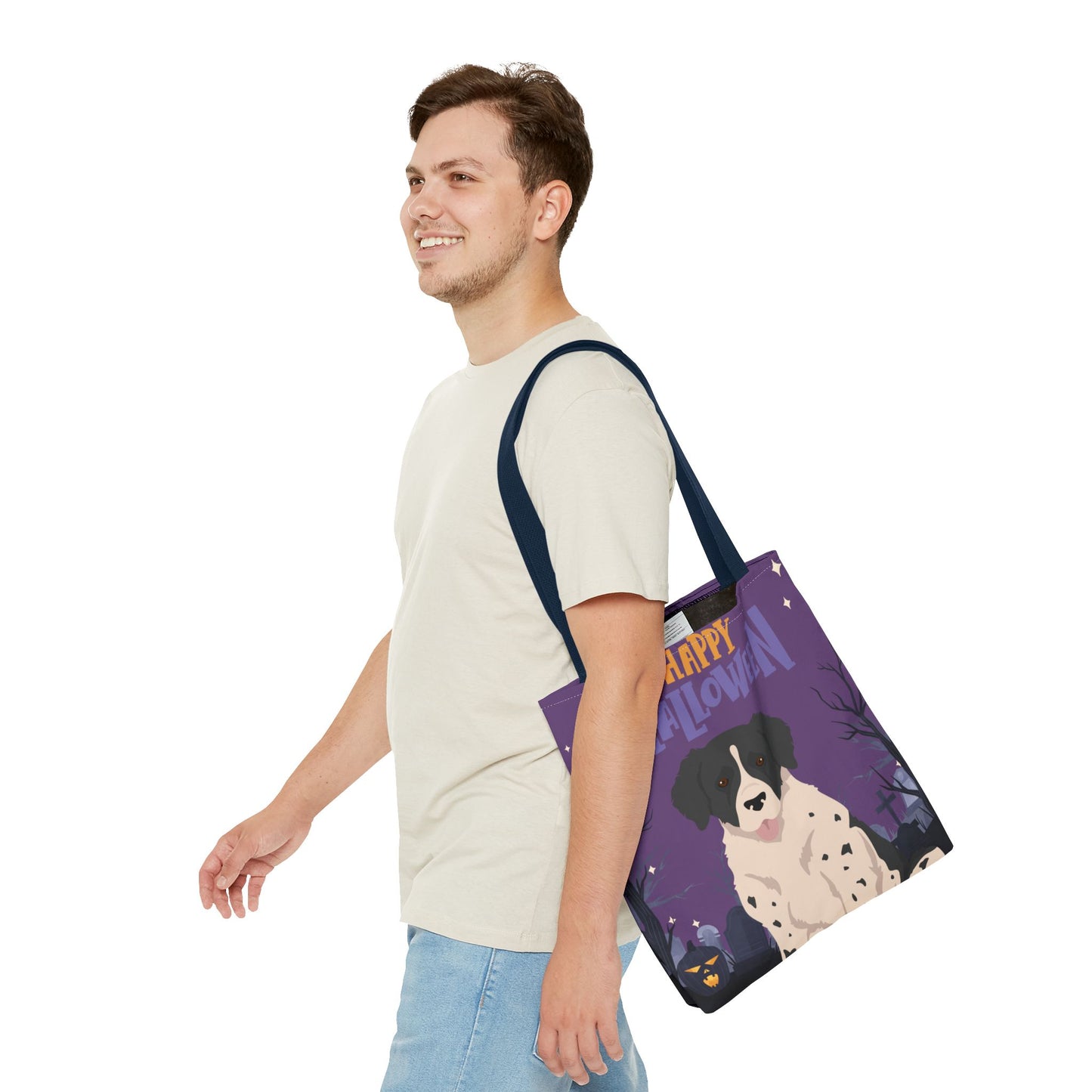 Wetterhoun Dog Happy Halloween Tote Bag 16x16