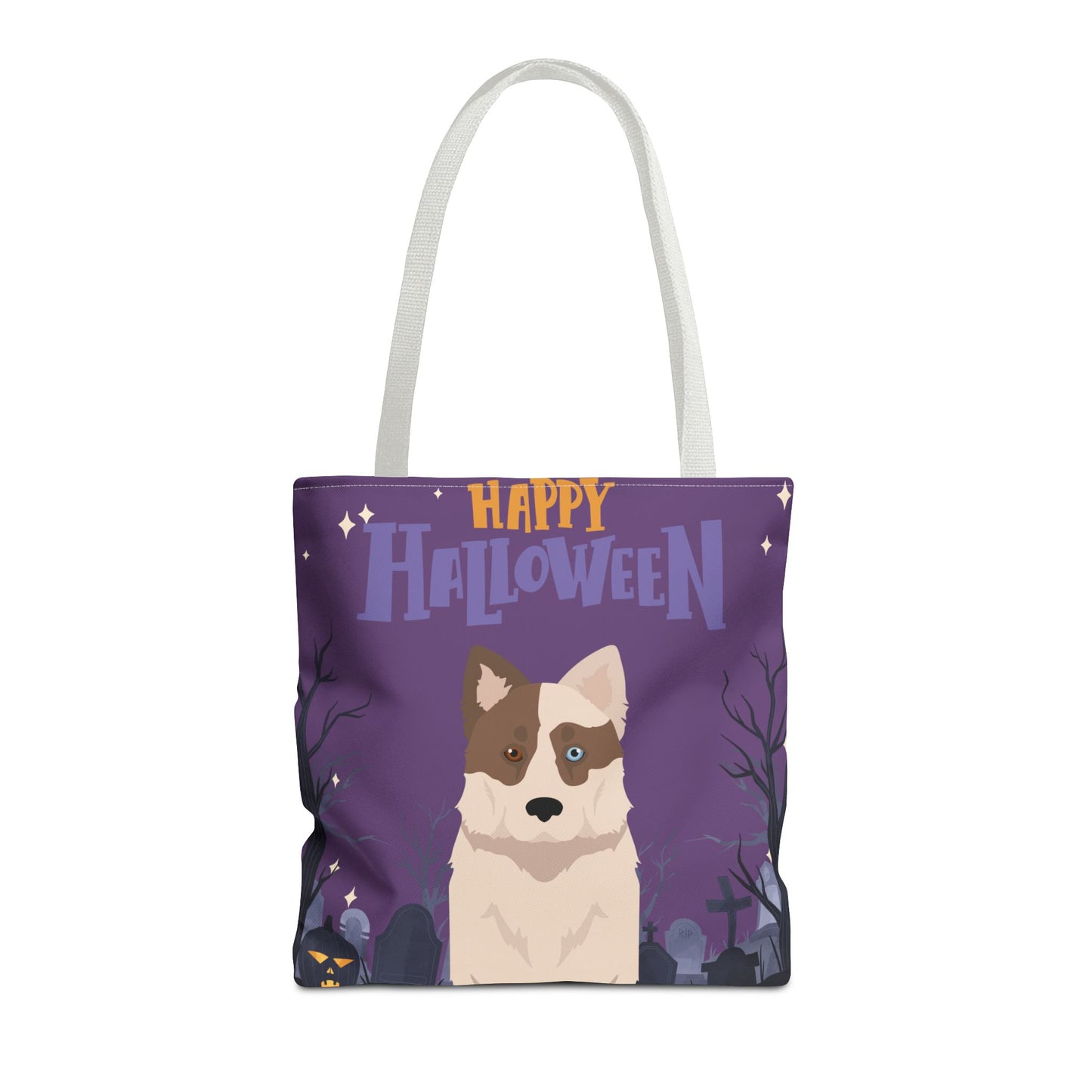 Yakutian Laika Dog Happy Halloween Tote Bag 16x16