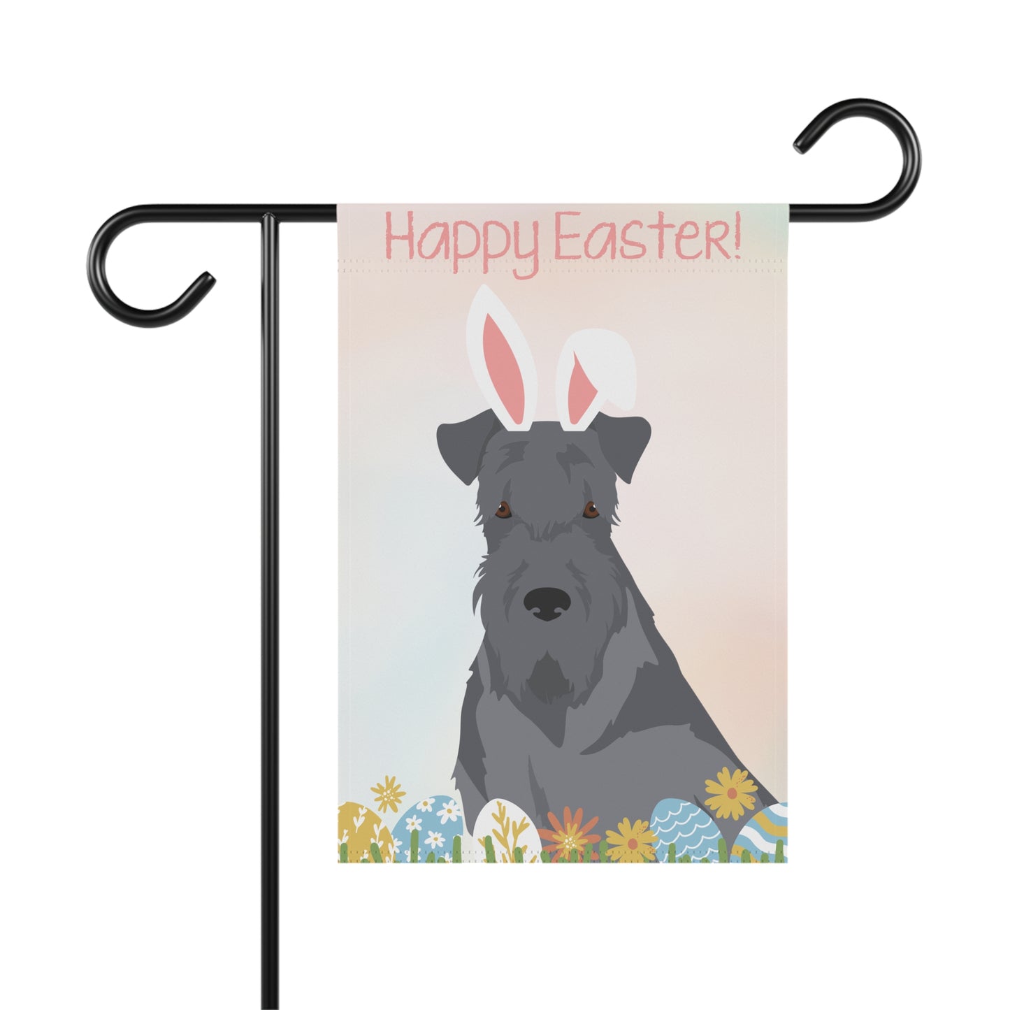 Kerry Blue Terrier Dog Happy Easter Garden Flag