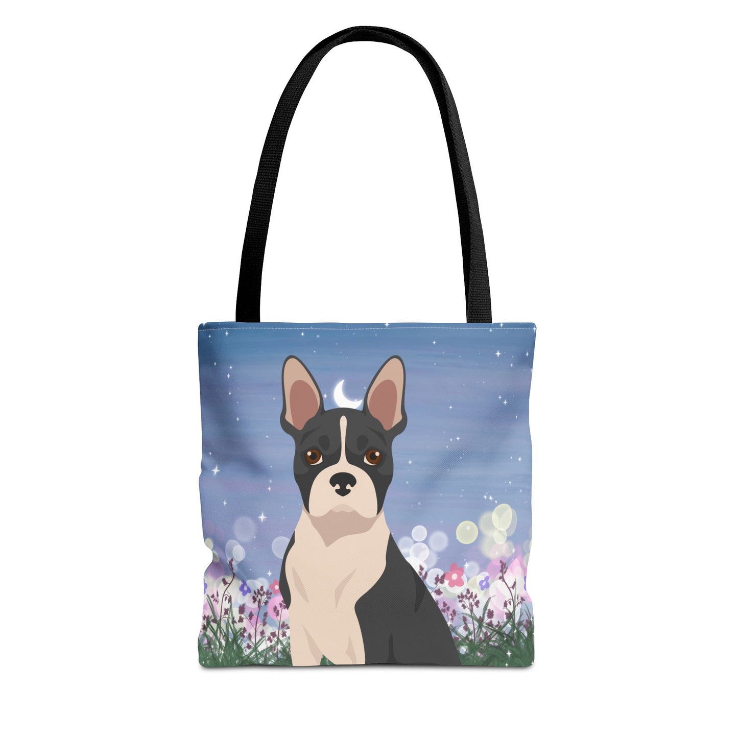 Boston Terrier Dog Tote Bag 13x13