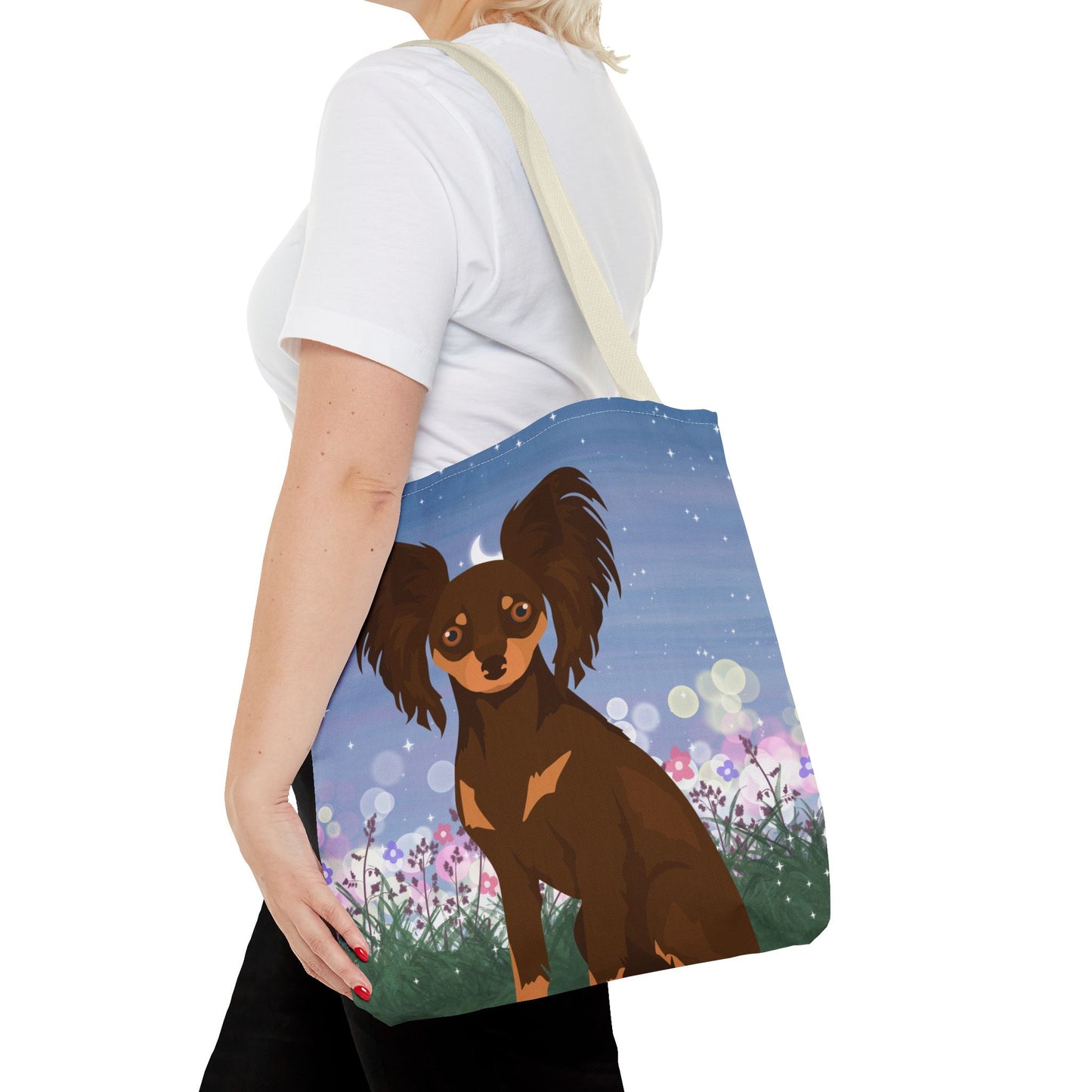 Russian Toy Terrier Dog Tote Bag 16x16