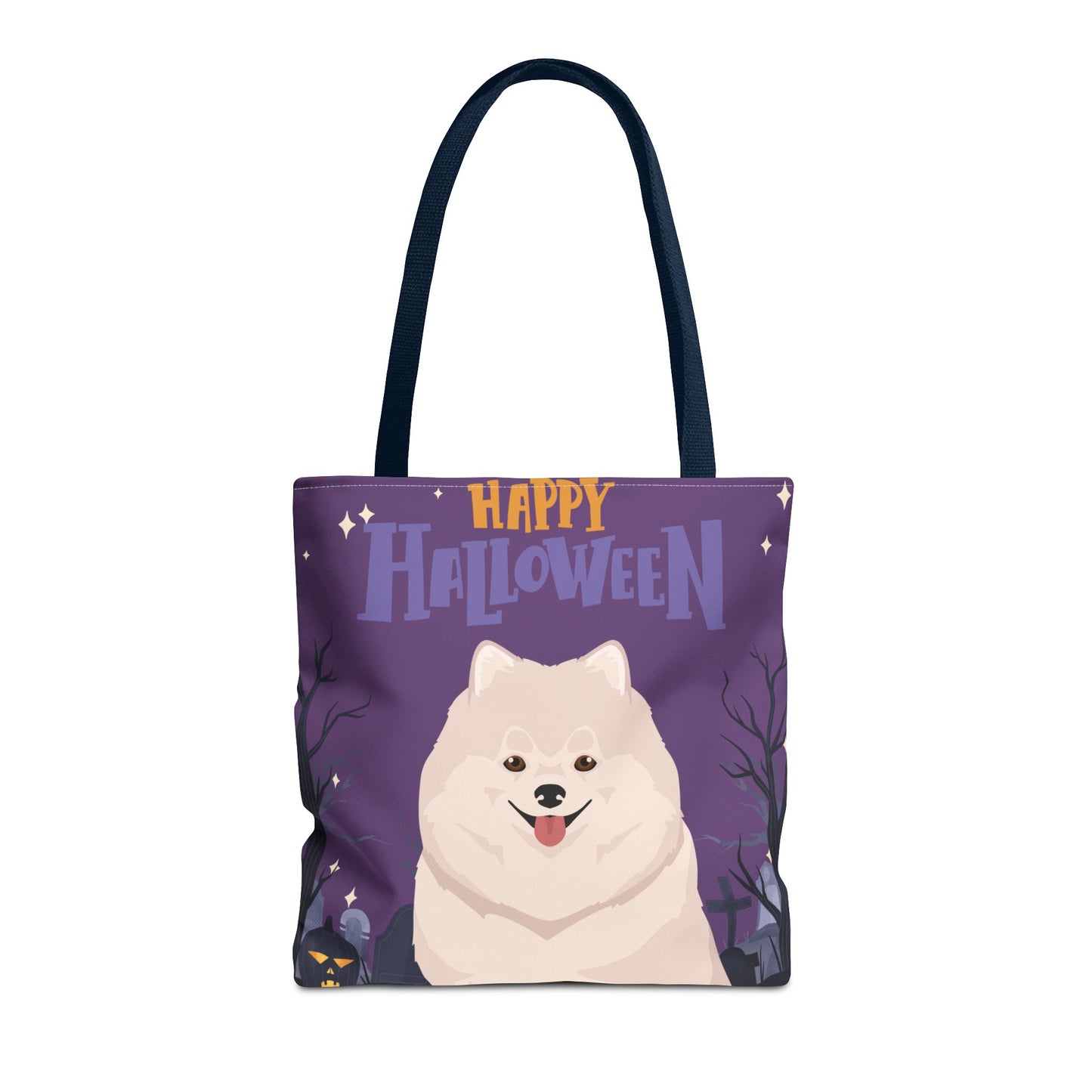 Pomeranian Dog Happy Halloween Tote Bag 16x16