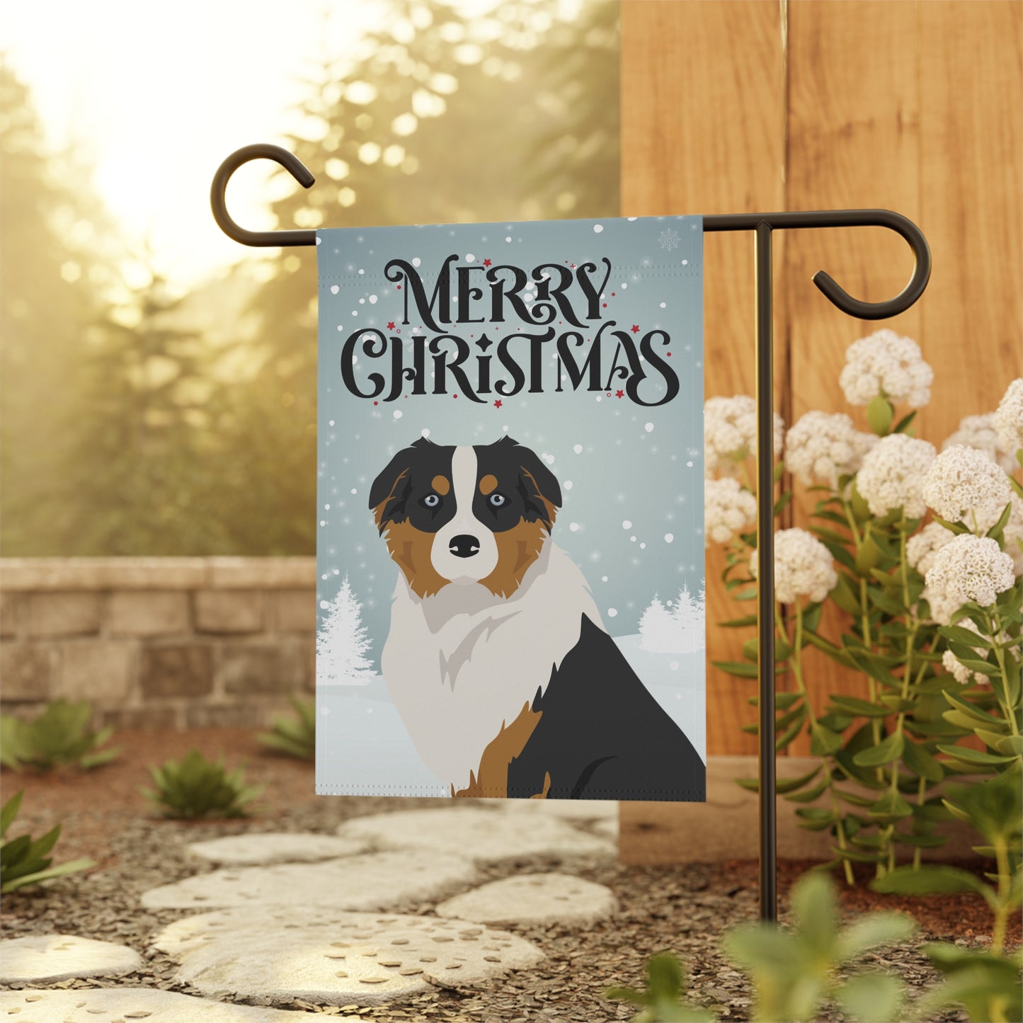 Australian Shepherd Dog Garden Flag