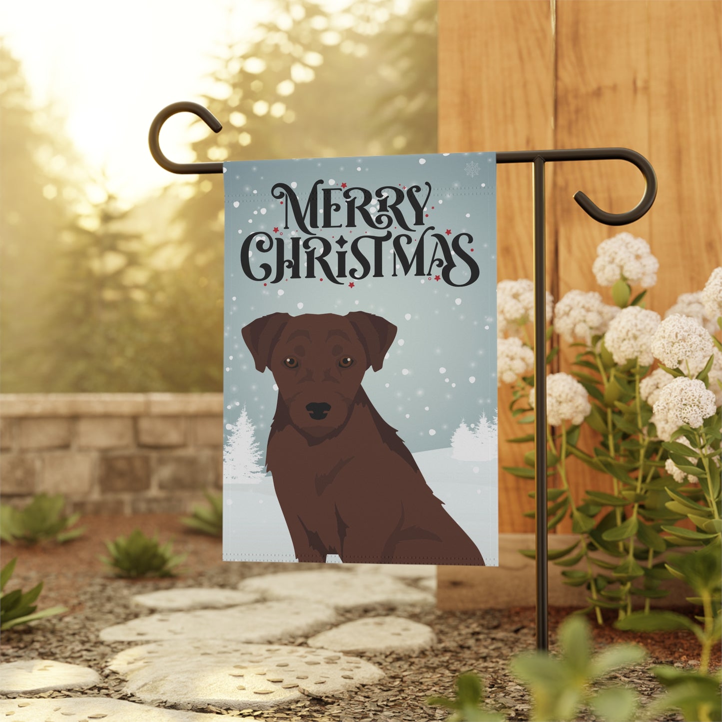Patterdale terrier Dog Garden Flag