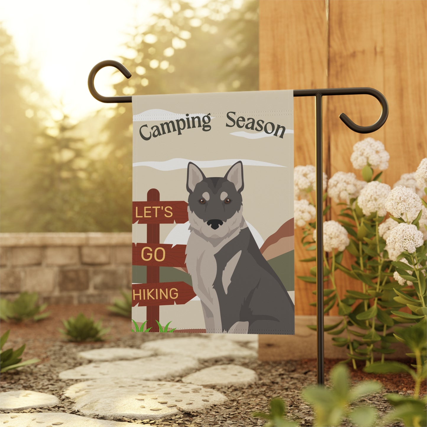 Korean Jindo Dog Camping Garden Flag