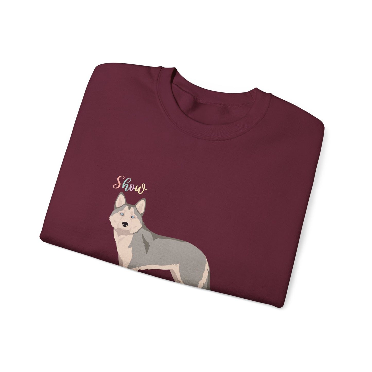 Alaskan Husky Dog Unisex Heavy Blend Crewneck Sweatshirt
