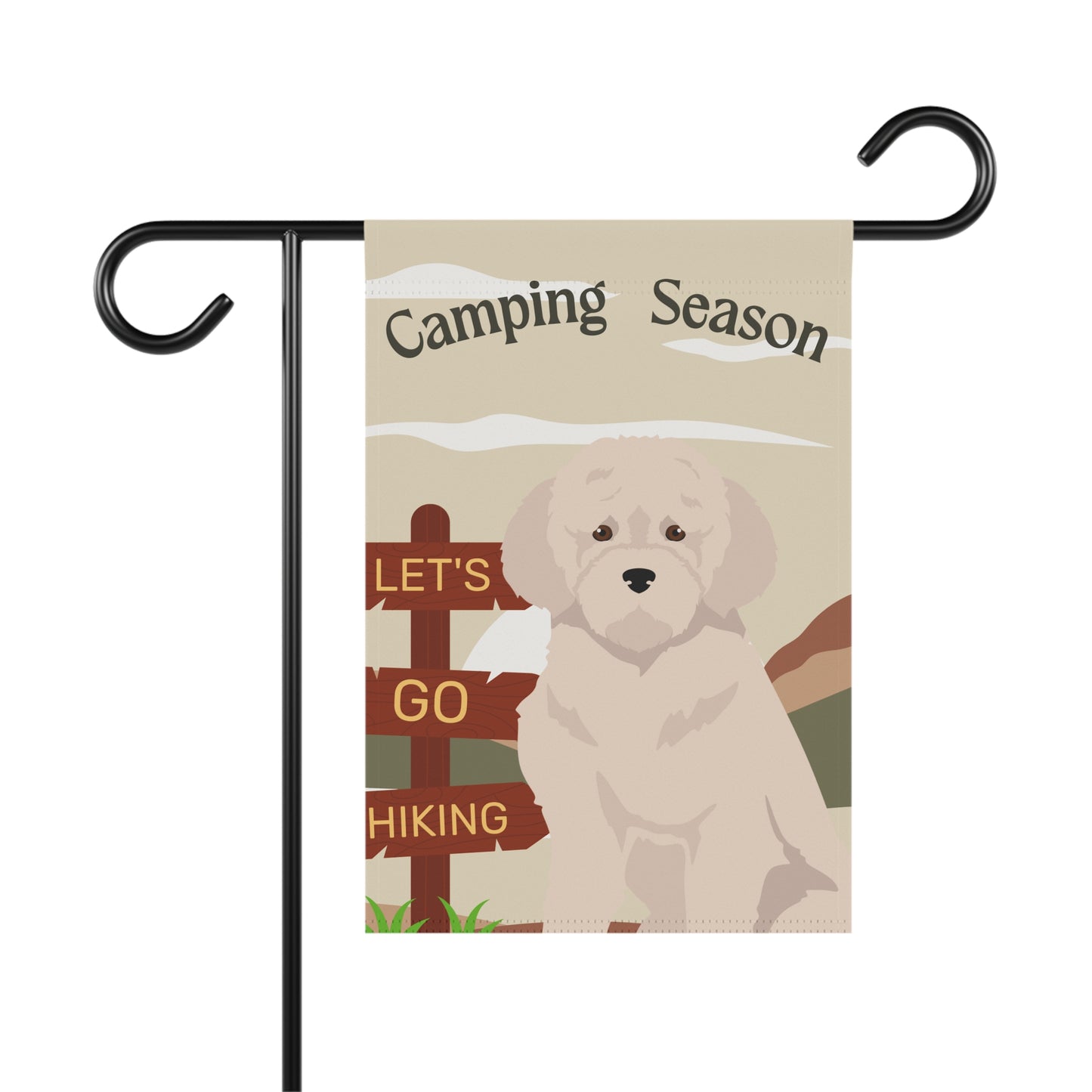 Lagotto Gomagnolo Dog Camping Garden Flag