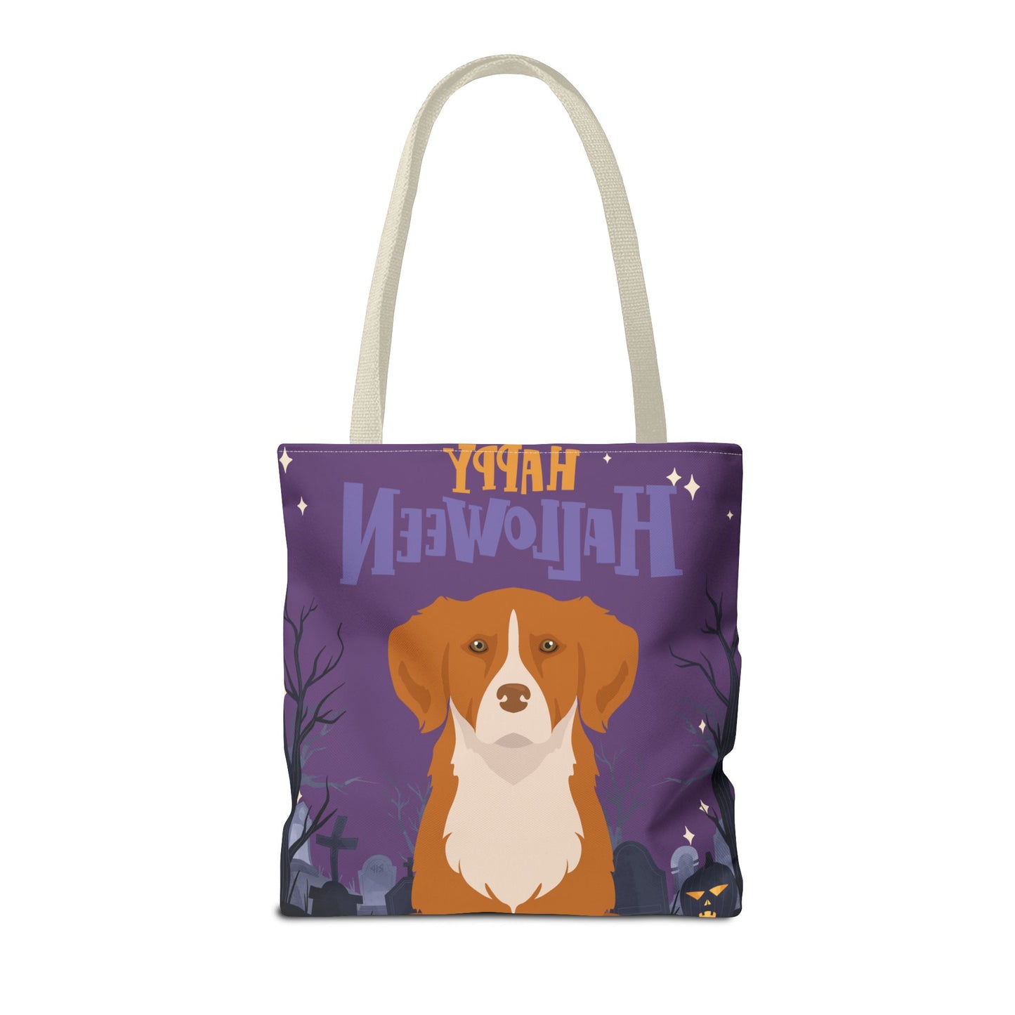 Nova Scotia Duck Tolling Retriever Dog Happy Halloween Tote Bag 16x16