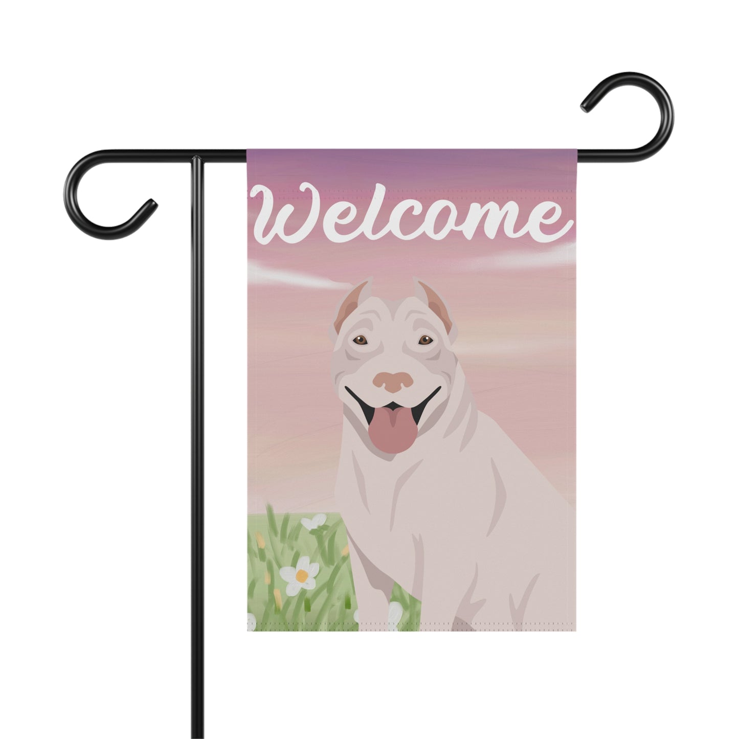 Pit Bull Dog Welcome Garden Flag