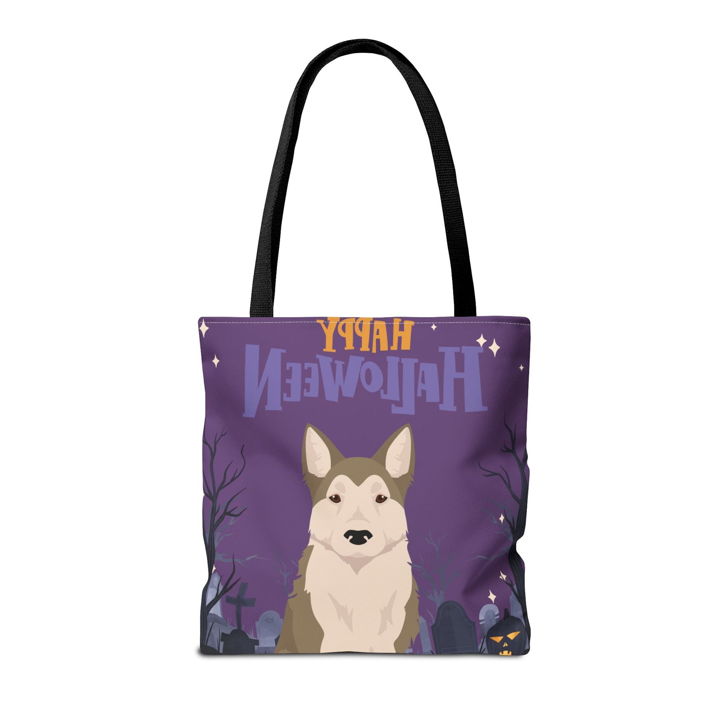 West Siberian Laika Dog Happy Halloween Tote Bag 16x16