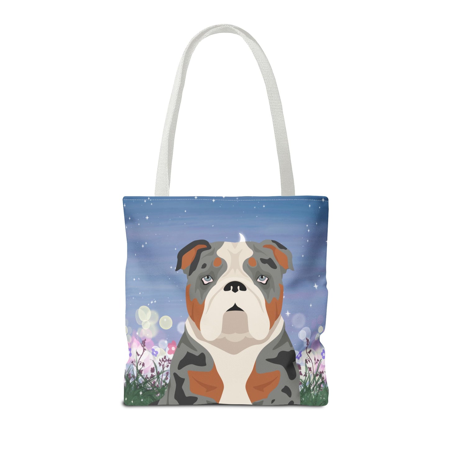 Bulldog Dog Tote Bag 16x16