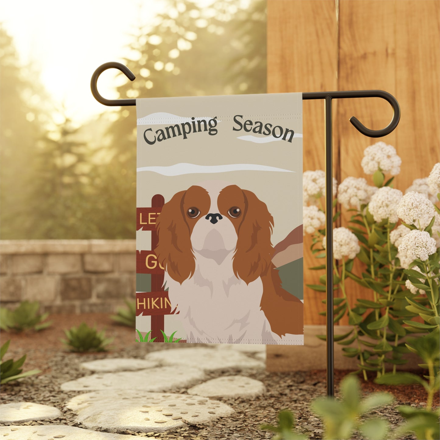 English Toy Spaniel Dog Camping Garden Flag