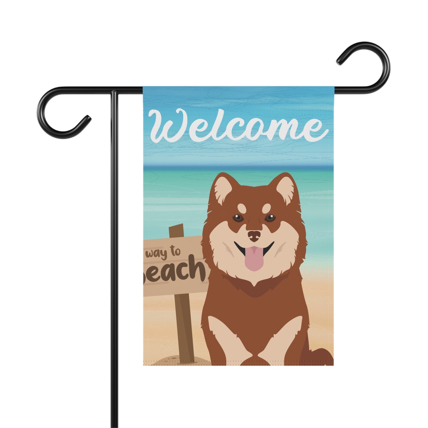 Finnish Lapphund Dog Garden Flag