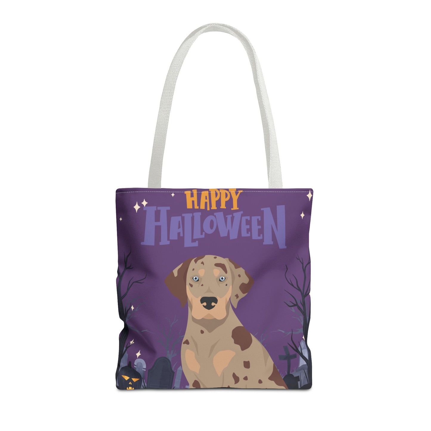 Catahoula Leopard Dog Dog Happy Halloween Tote Bag 16x16