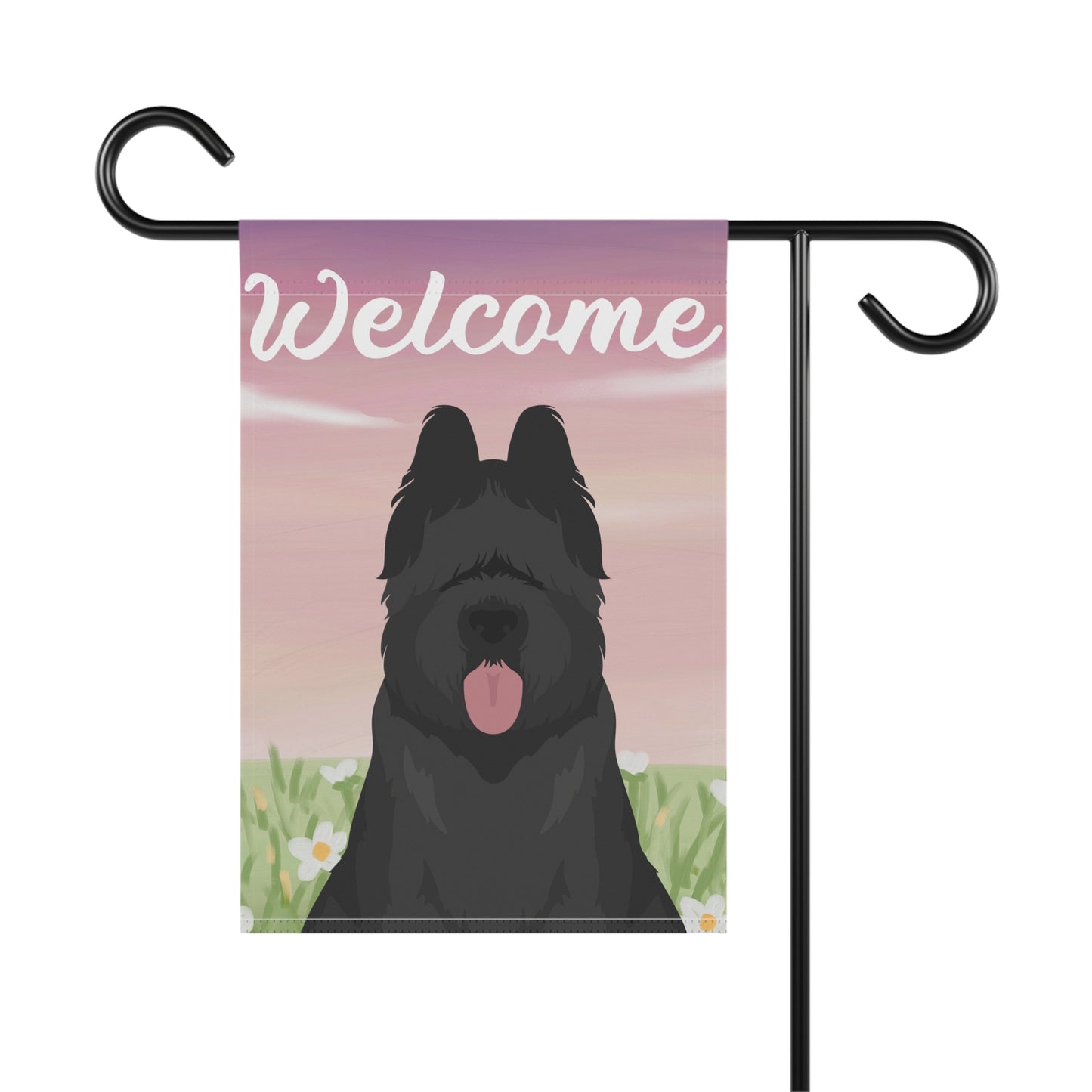 Briard Dog Welcome Garden Flag