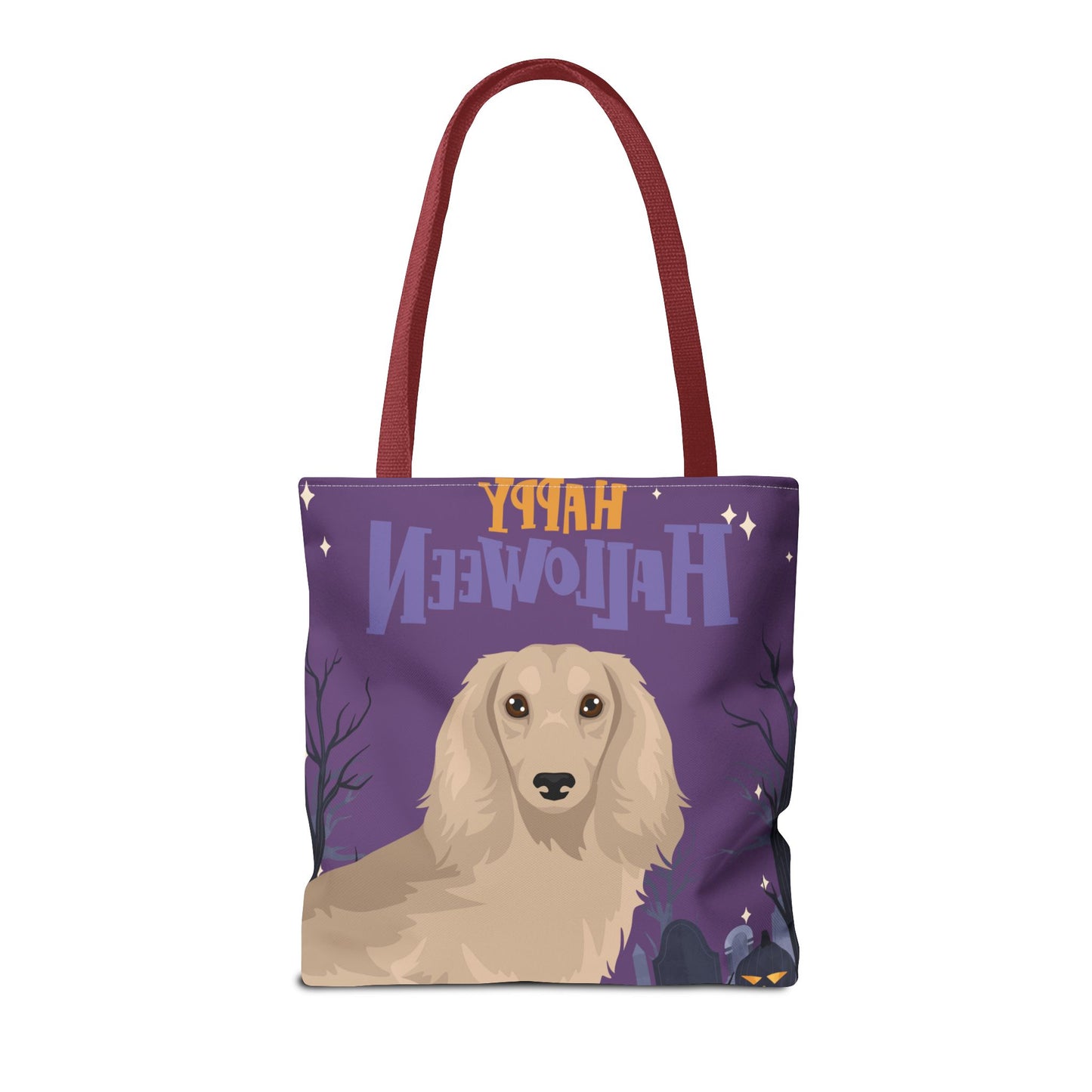 Dachshund Dog Happy Halloween Tote Bag 16x16