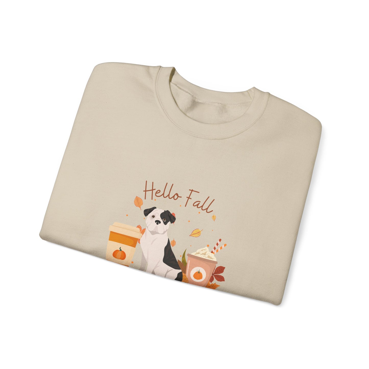 American Bulldog Dog Fall Unisex Heavy Blend Crewneck Sweatshirt
