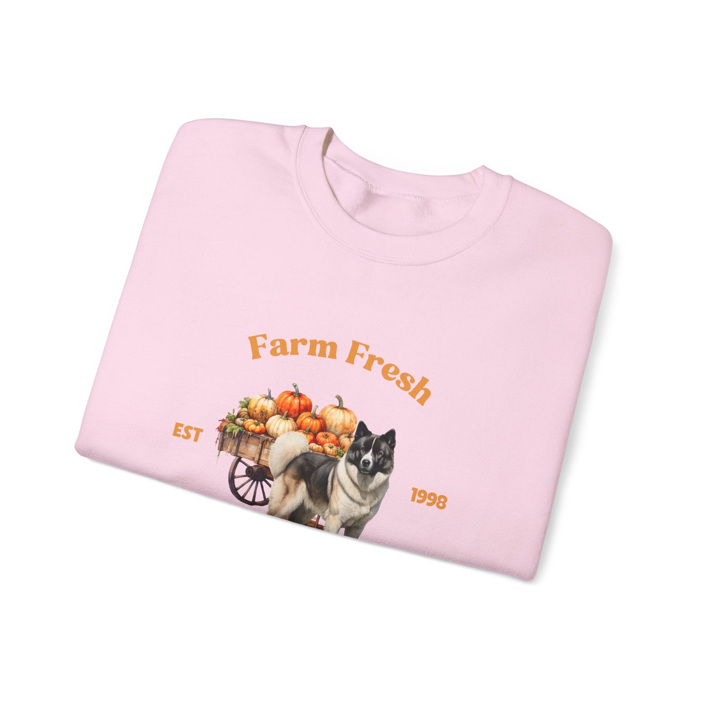 American Akita Dog Fall Unisex Heavy Blend Crewneck Sweatshirt