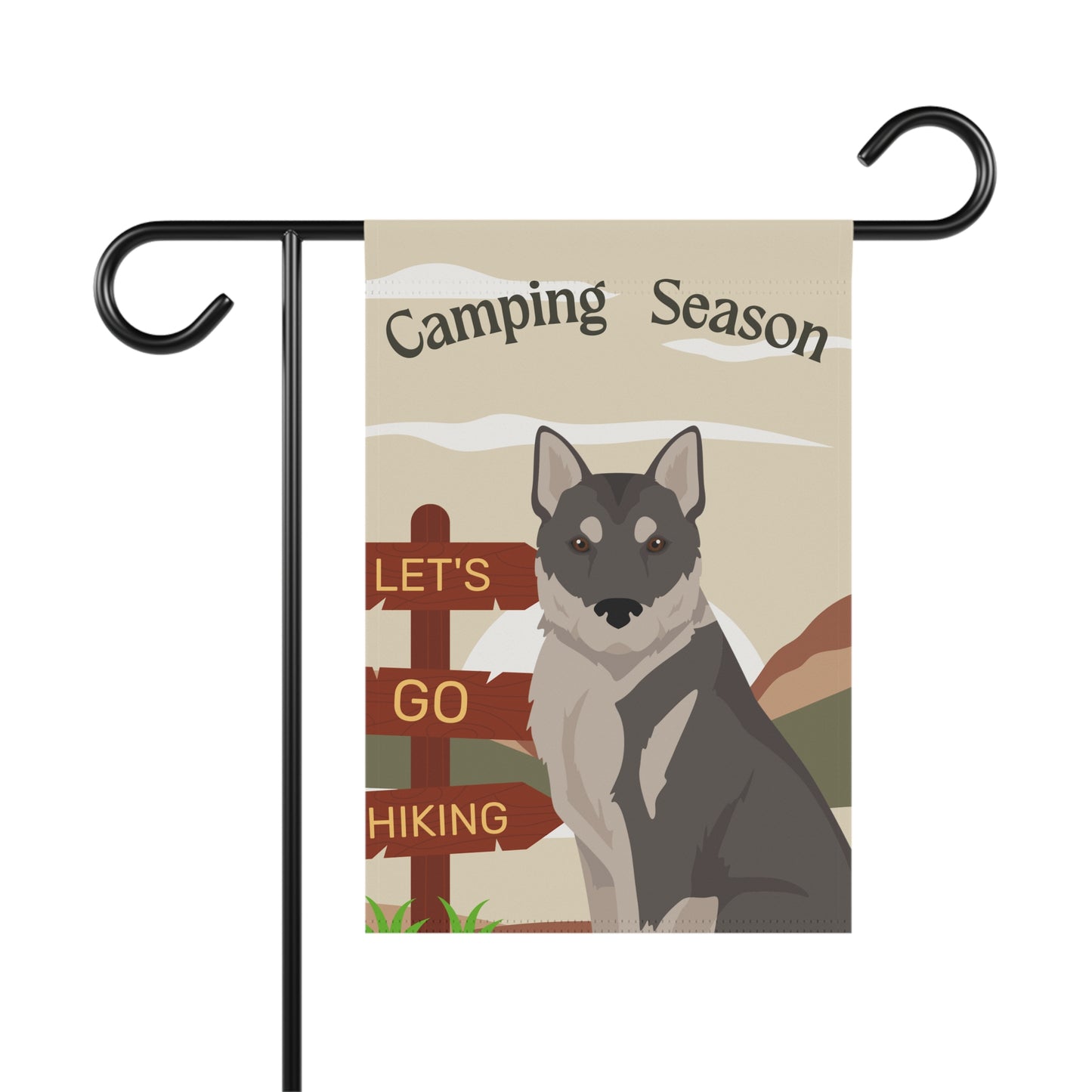 Korean Jindo Dog Camping Garden Flag