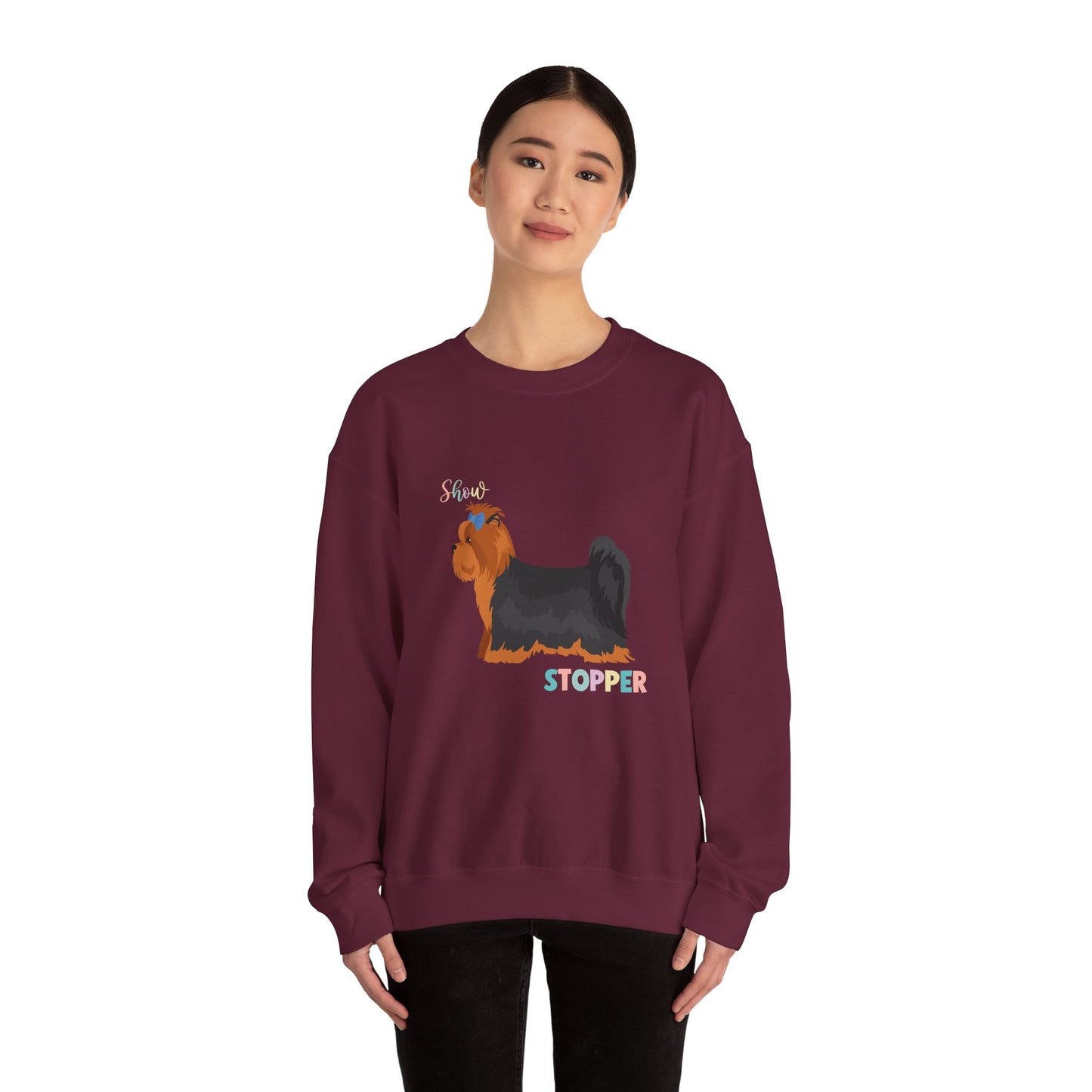 Yorkshire Terrier Dog Unisex Heavy Blend Crewneck Sweatshirt