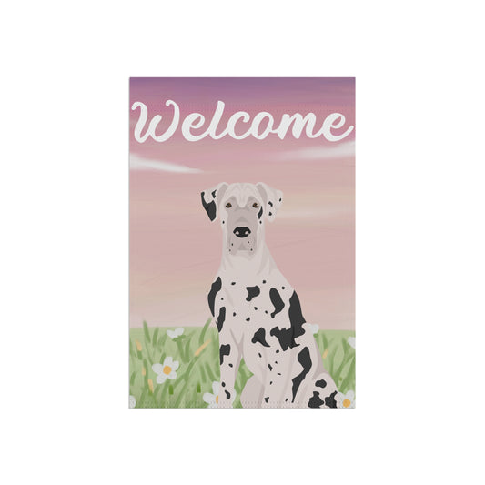 Great Dane Dog Welcome Garden Flag