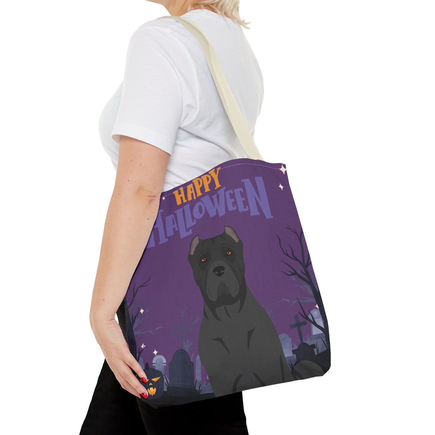 Cane Corso Dog Happy Halloween Tote Bag 16x16