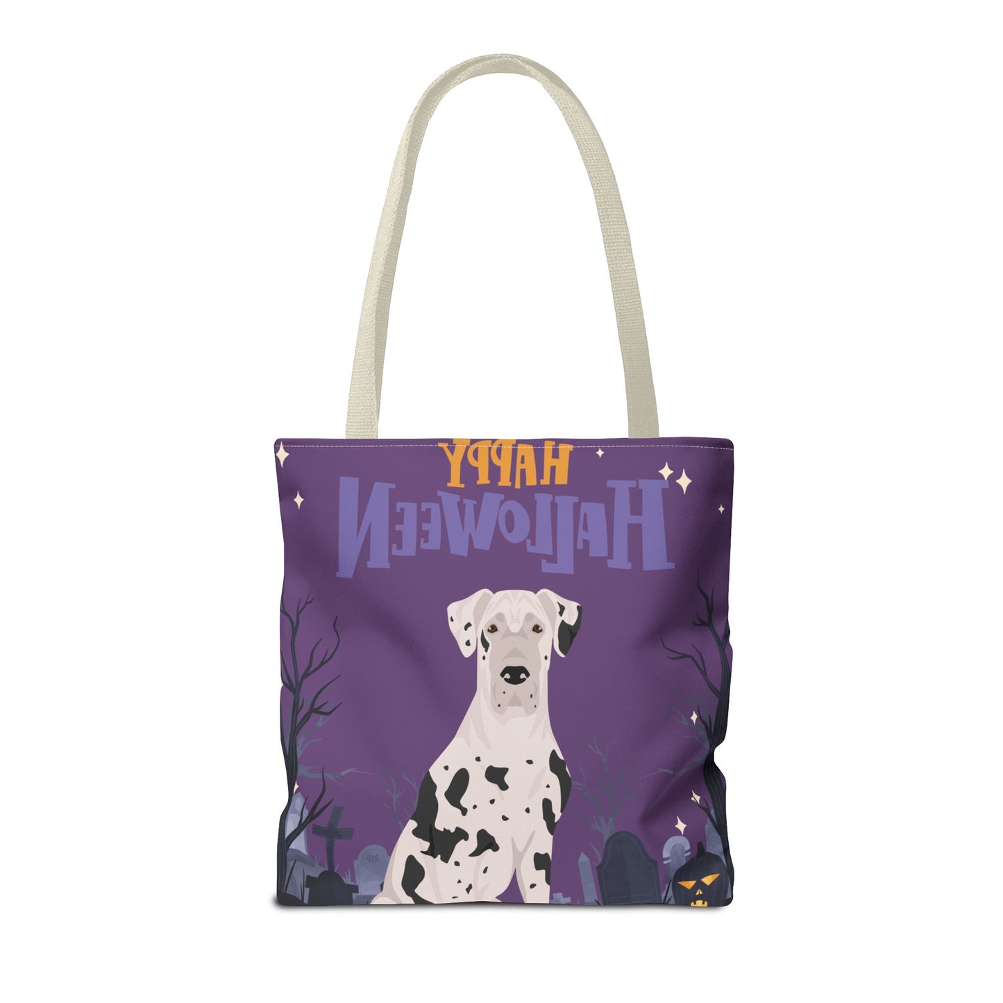 Great Dane Dog Happy Halloween Tote Bag 16x16