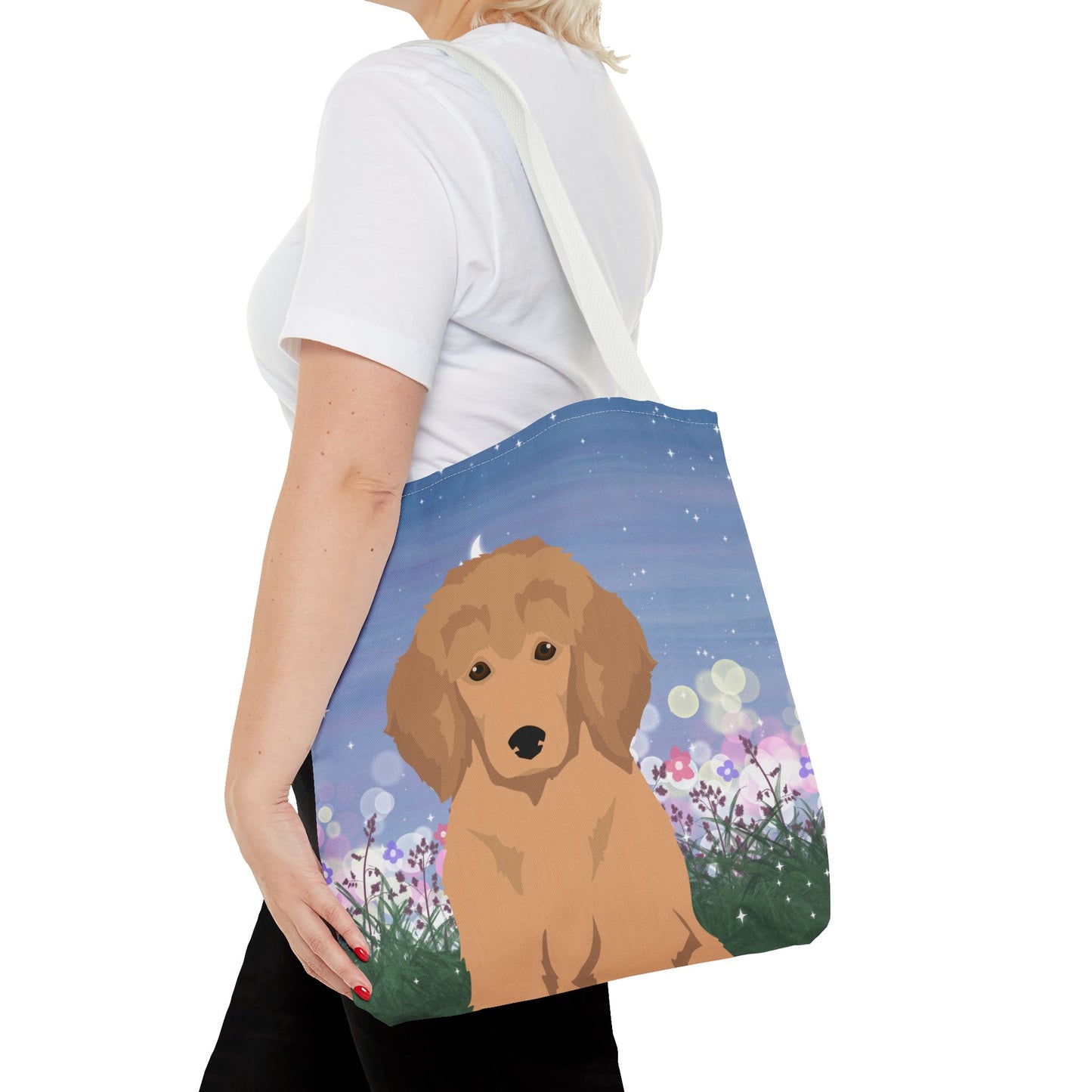 Poodle Dog Tote Bag 16x16