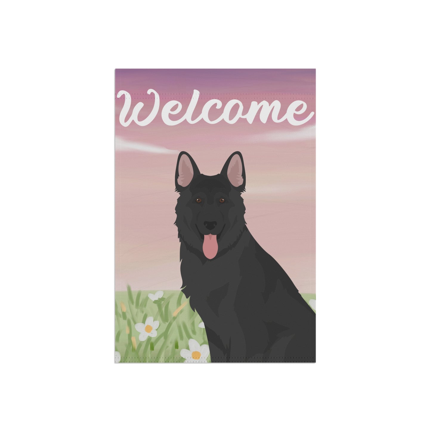 German Shepherd Dog Welcome Garden Flag