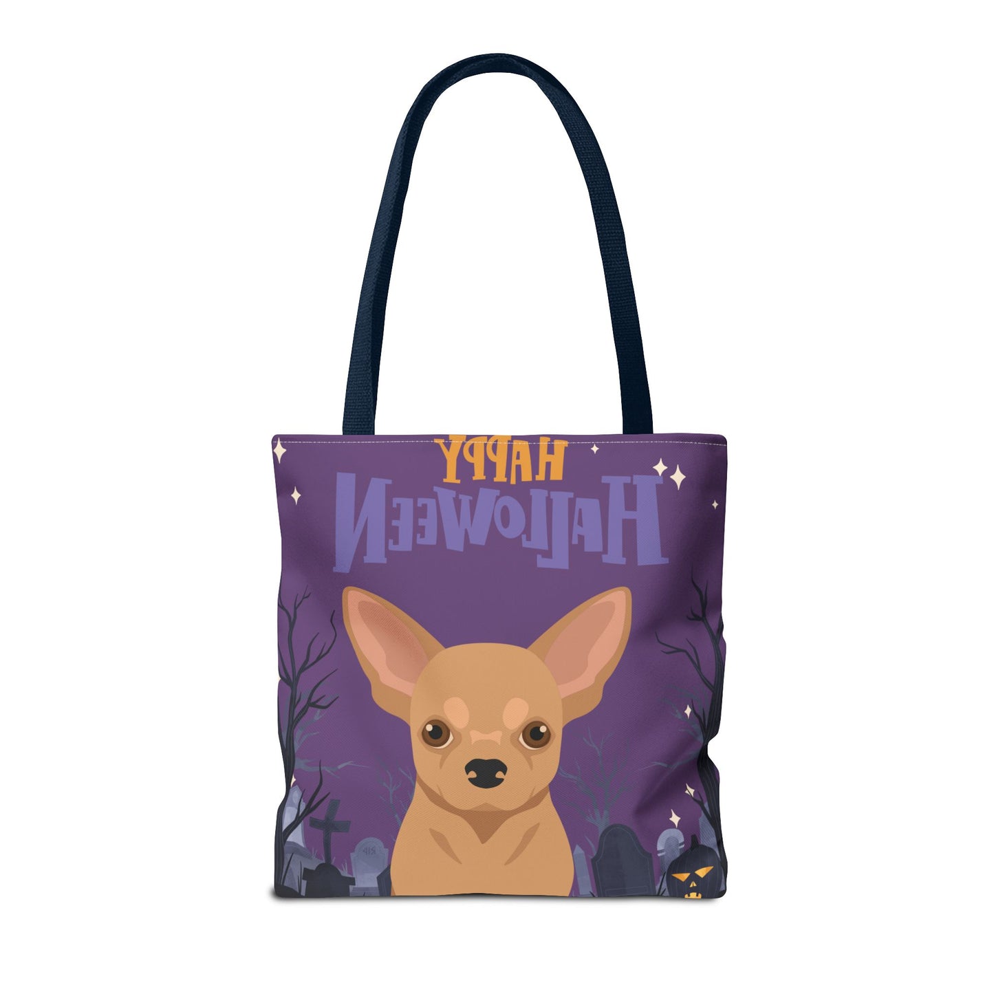 Chihuahua Dog Happy Halloween Tote Bag 16x16