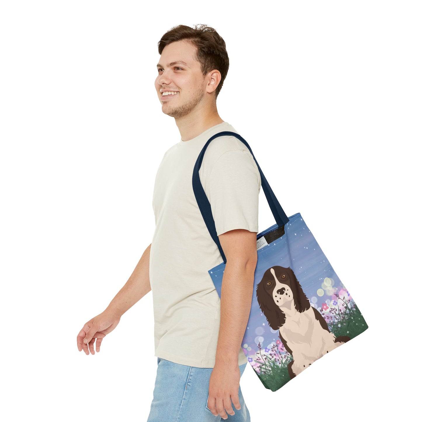 Springer Speniel Dog Tote Bag 16x16