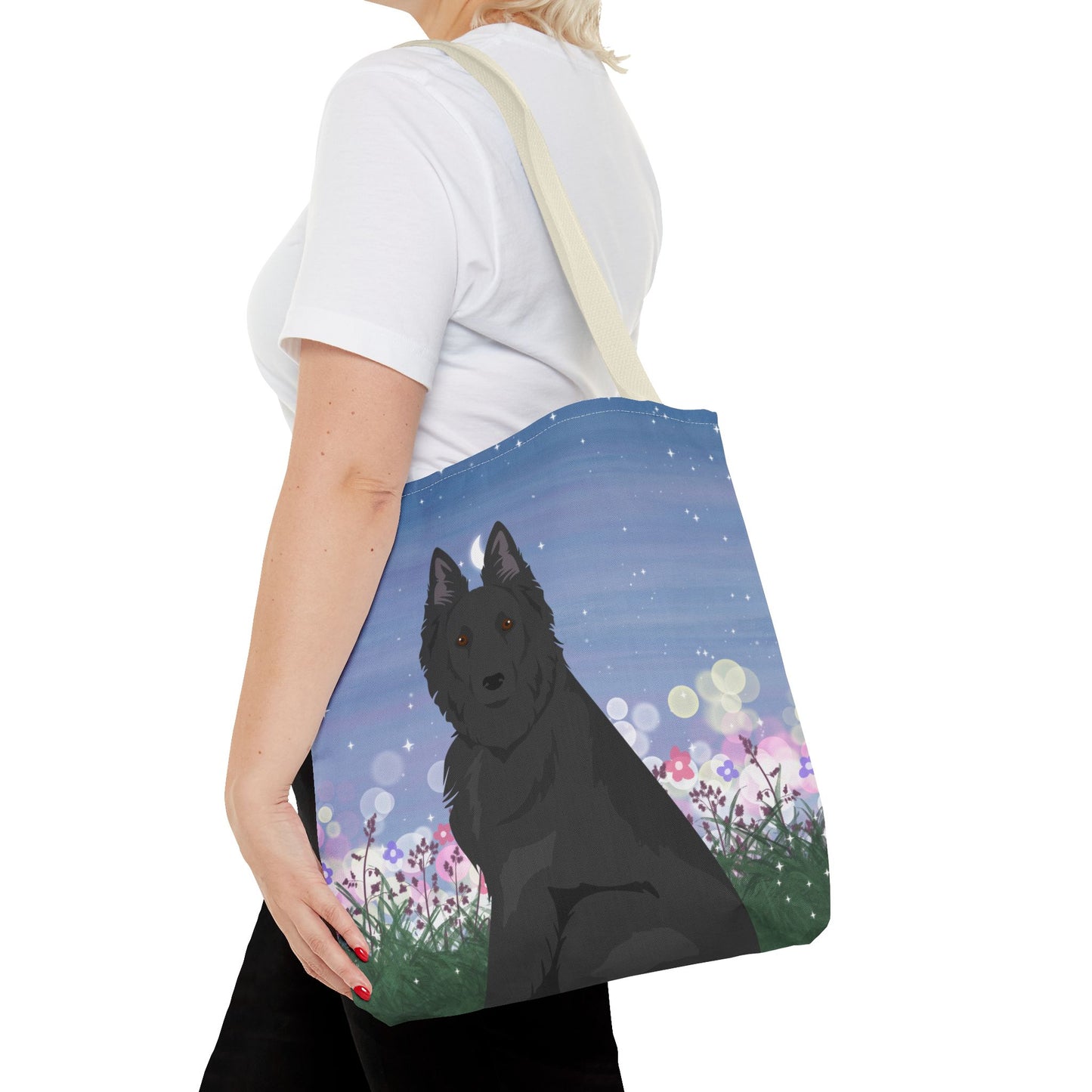 Belgian Sheepdog Dog Tote Bag 16x16
