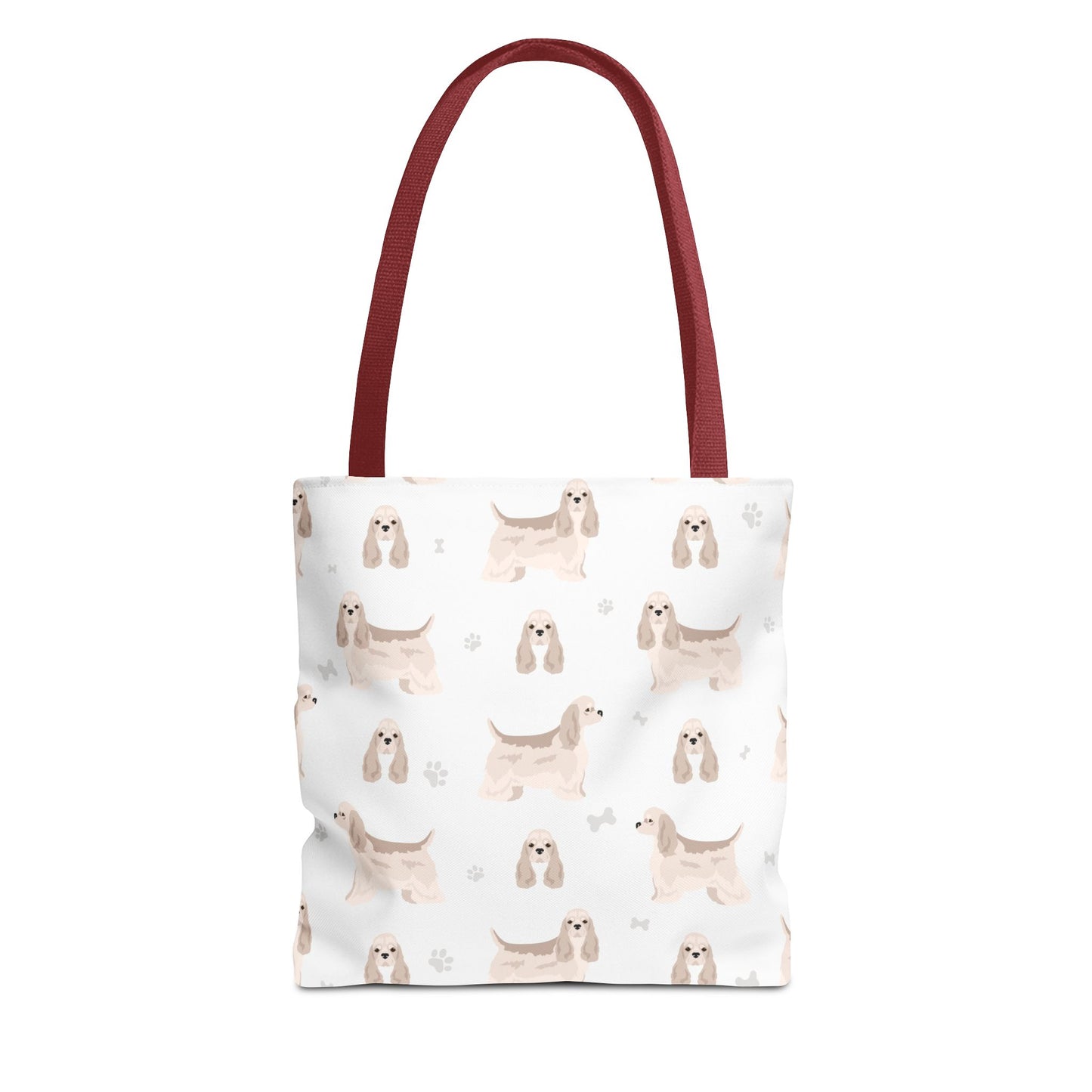 American Cocker Spaniel Dog Tote Bag, Cocker Spaniel Dog Mom Gift