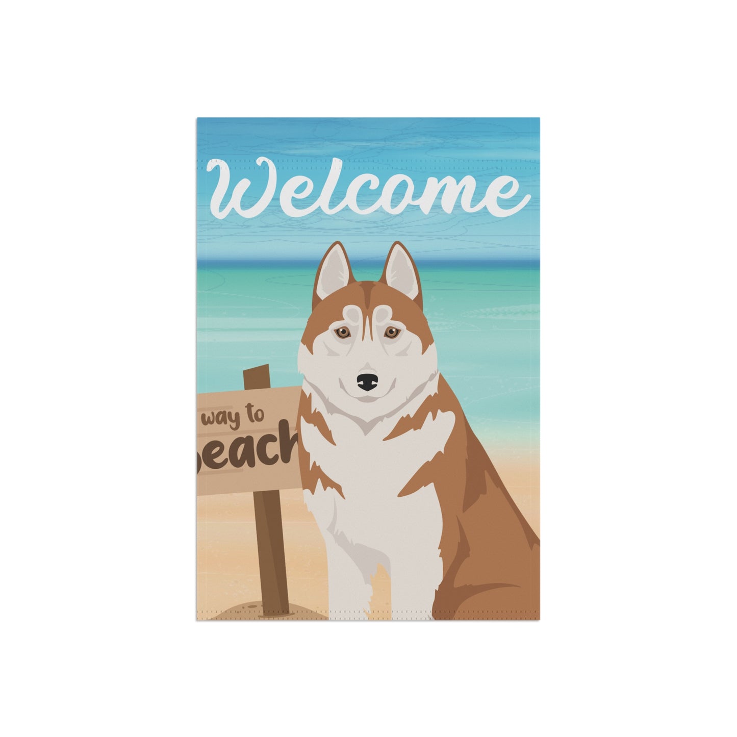 Siberian Husky Dog Garden Flag