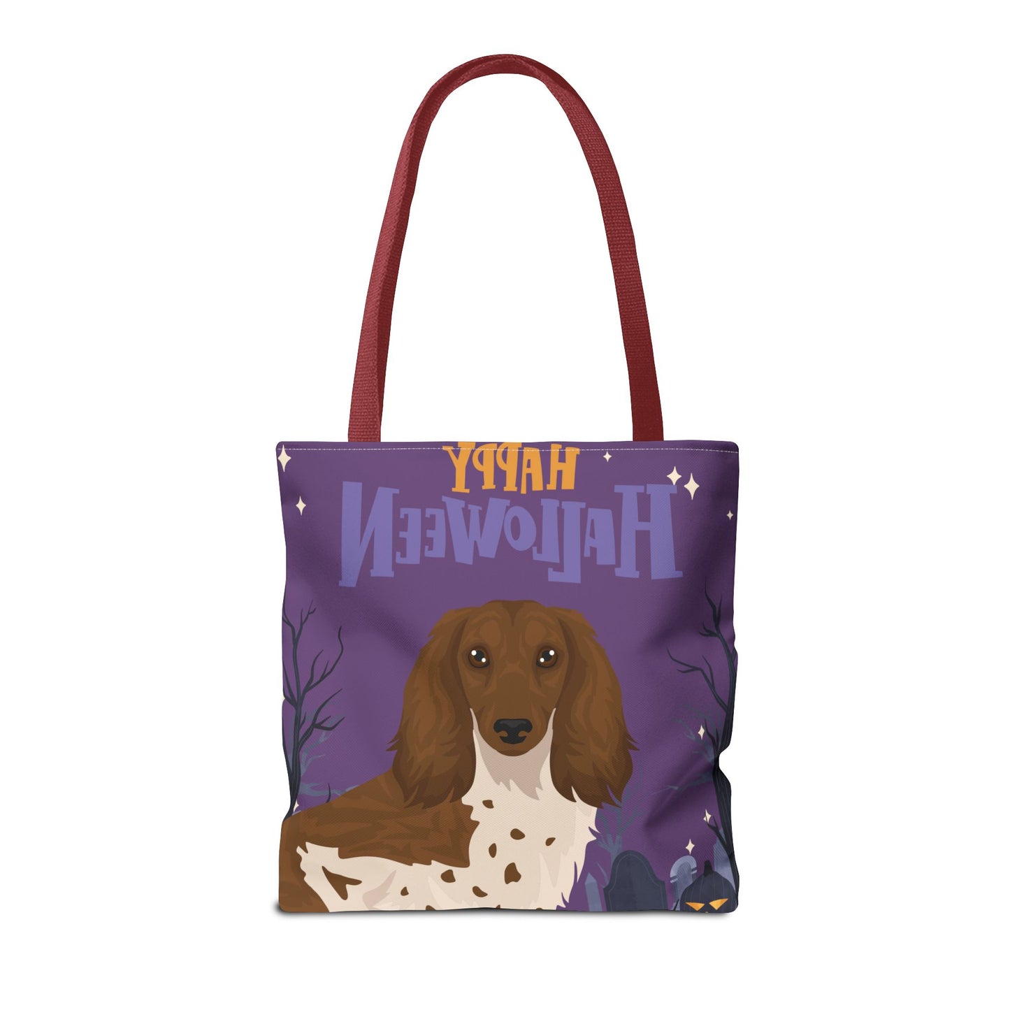 Dachshund Dog Happy Halloween Tote Bag 16x16