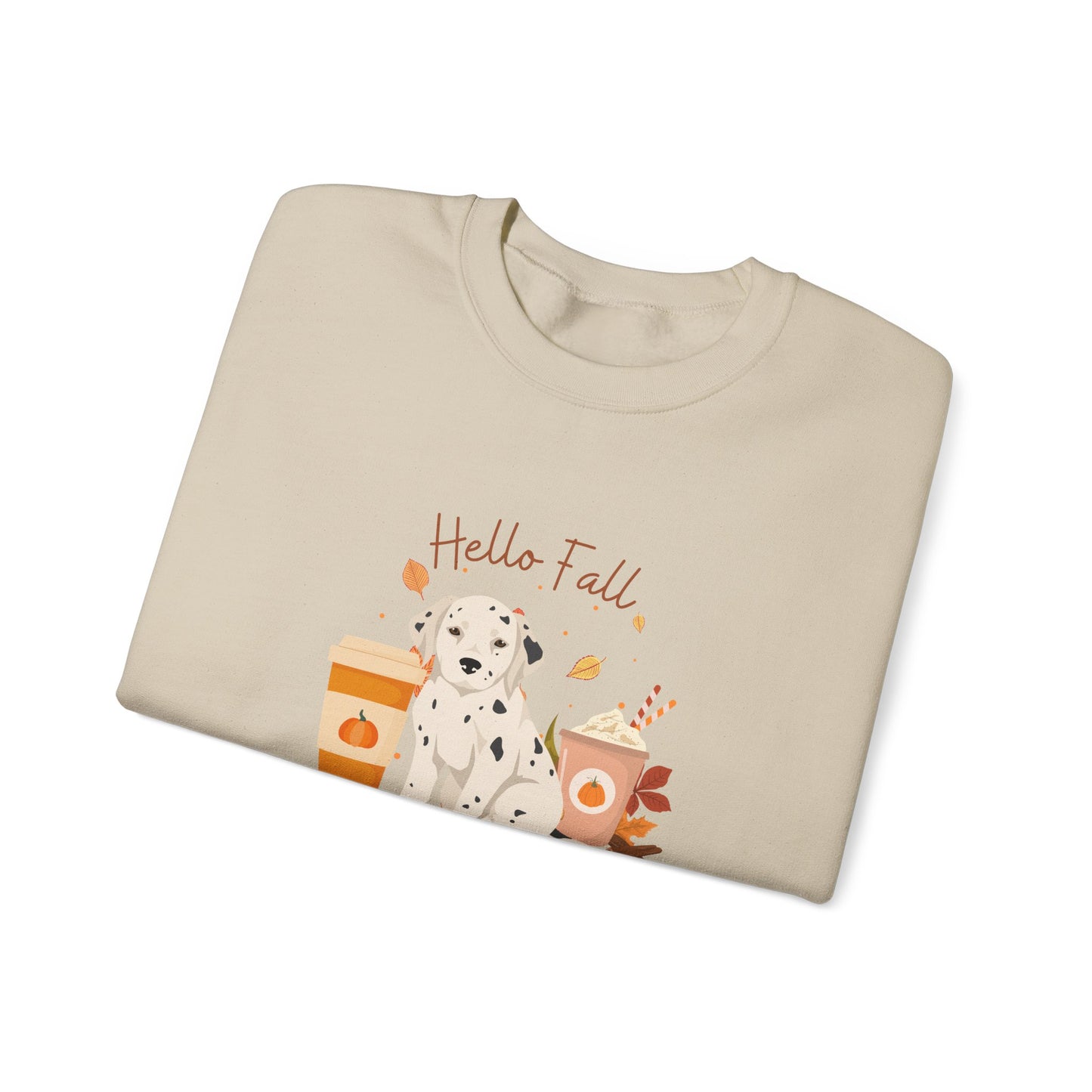 Dalmation Dog Fall Unisex Heavy Blend Crewneck Sweatshirt