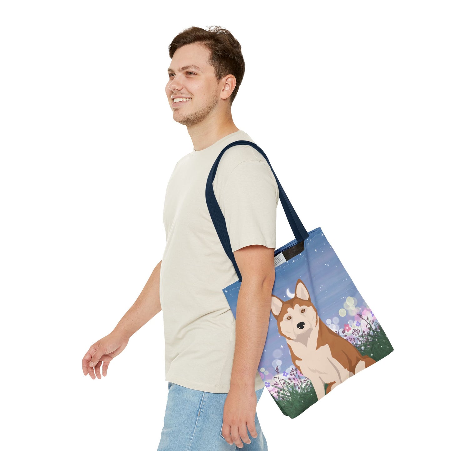 Alaskan Husky Dog Tote Bag 16x16