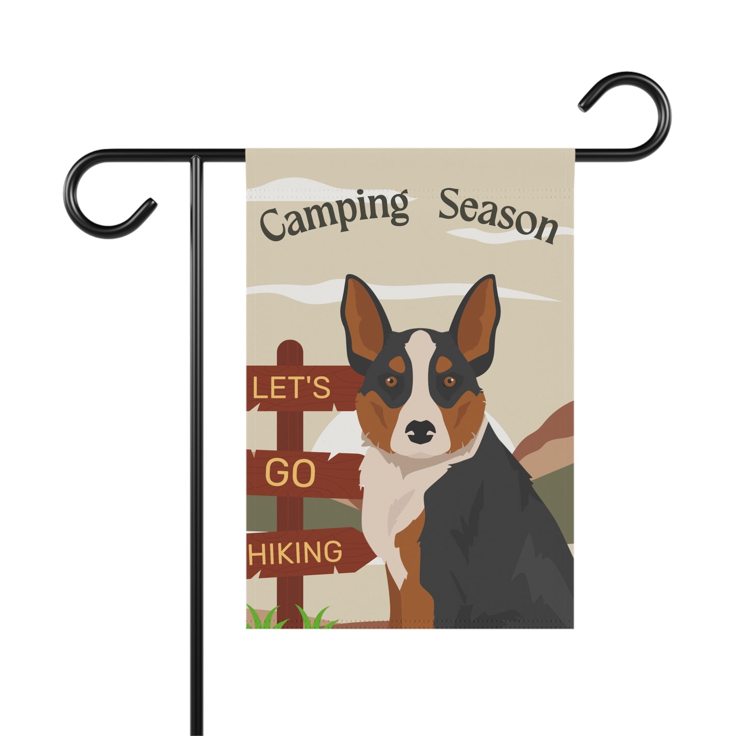 McNab Dog Camping Garden Flag