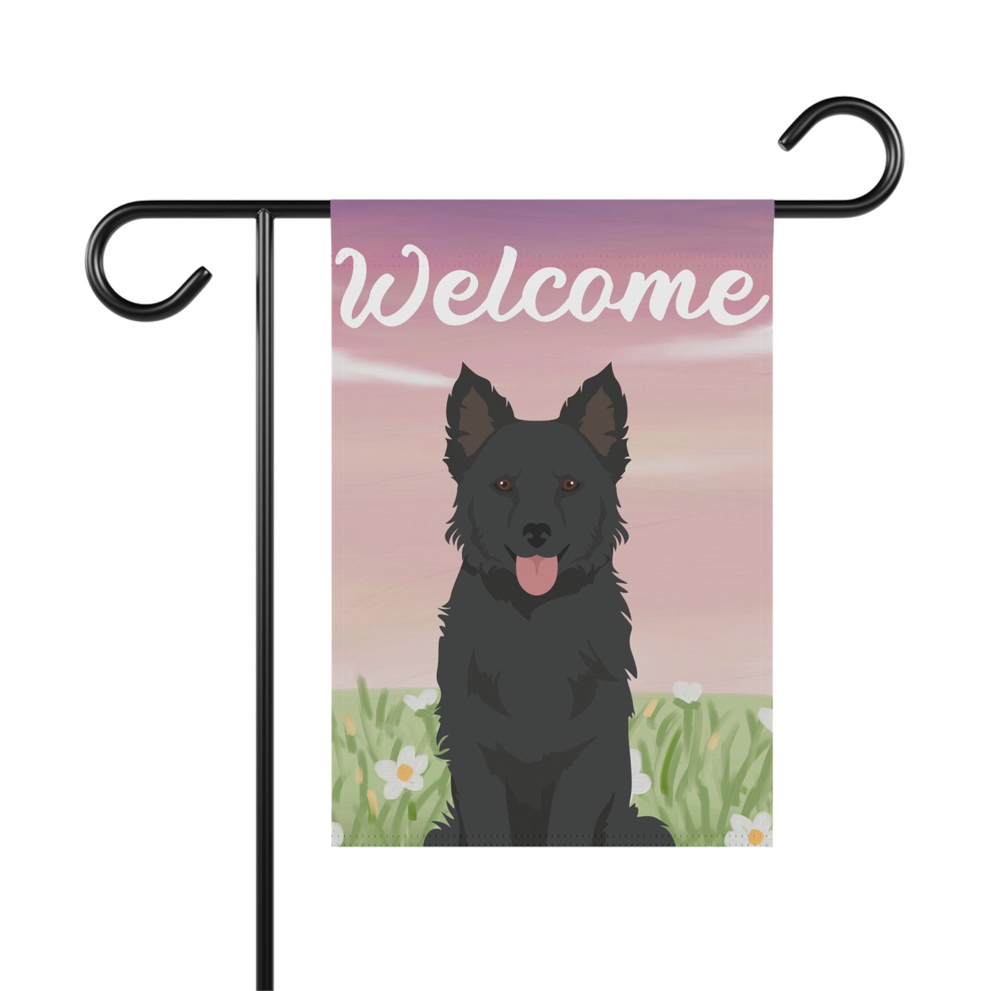 Mudi Dog Welcome Garden Flag